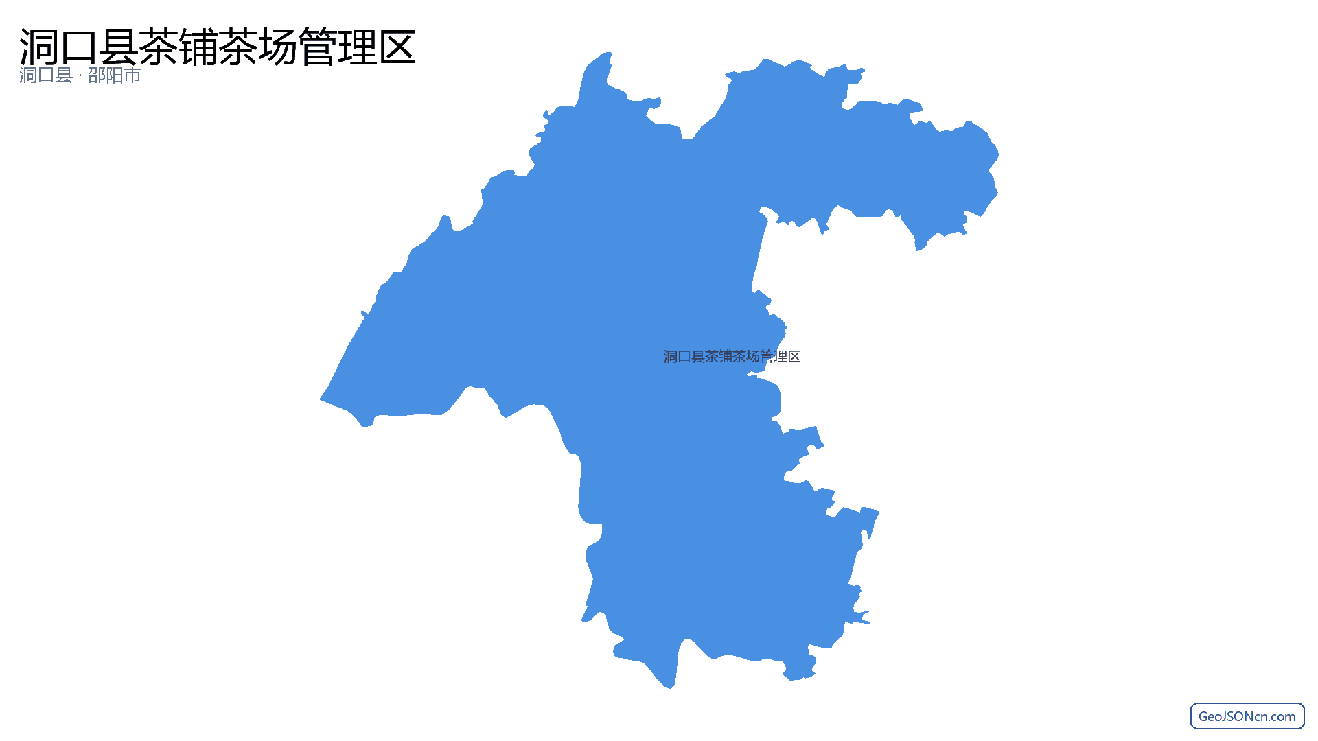 洞口县茶铺茶场管理区行政区划边界地图（洞口县·邵阳市）,提供GeoJSON、SHP矢量边界数据下载及高清地图大图(PNG/JPG) - GeoJSONcn.com