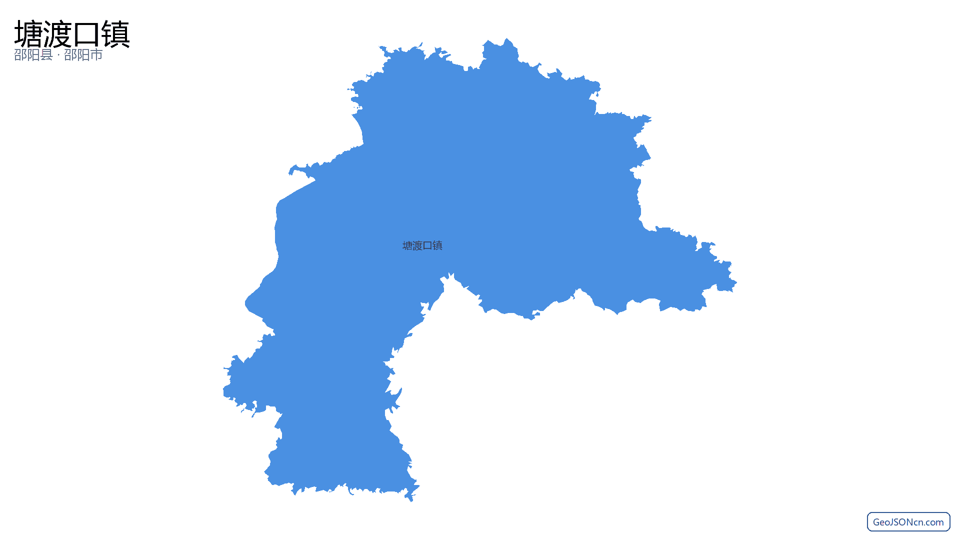 塘渡口镇行政区划边界地图（邵阳县·邵阳市）,提供GeoJSON、SHP矢量边界数据下载及高清地图大图(PNG/JPG) - GeoJSONcn.com