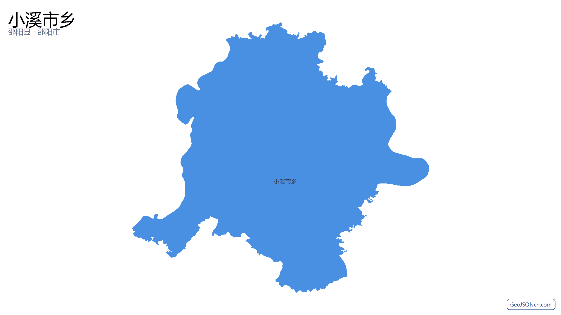小溪市乡行政区划边界地图（邵阳县·邵阳市）,提供GeoJSON、SHP矢量边界数据下载及高清地图大图(PNG/JPG) - GeoJSONcn.com