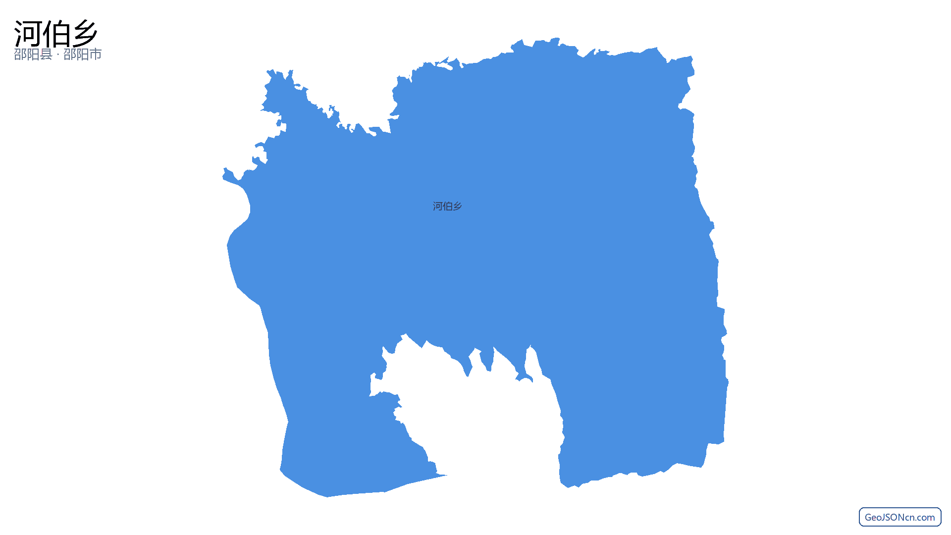 河伯乡行政区划边界地图（邵阳县·邵阳市）,提供GeoJSON、SHP矢量边界数据下载及高清地图大图(PNG/JPG) - GeoJSONcn.com