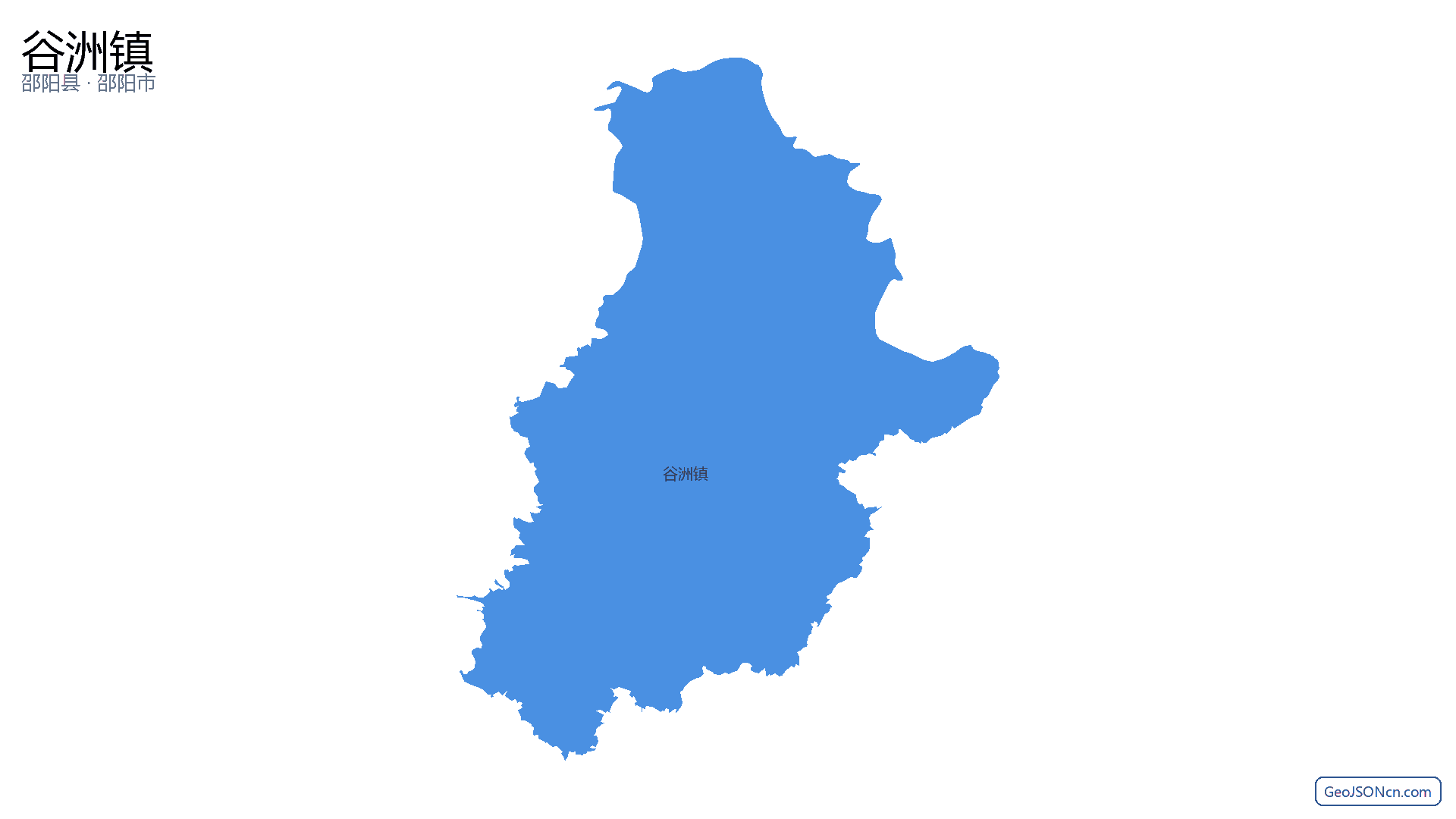 谷洲镇行政区划边界地图（邵阳县·邵阳市）,提供GeoJSON、SHP矢量边界数据下载及高清地图大图(PNG/JPG) - GeoJSONcn.com