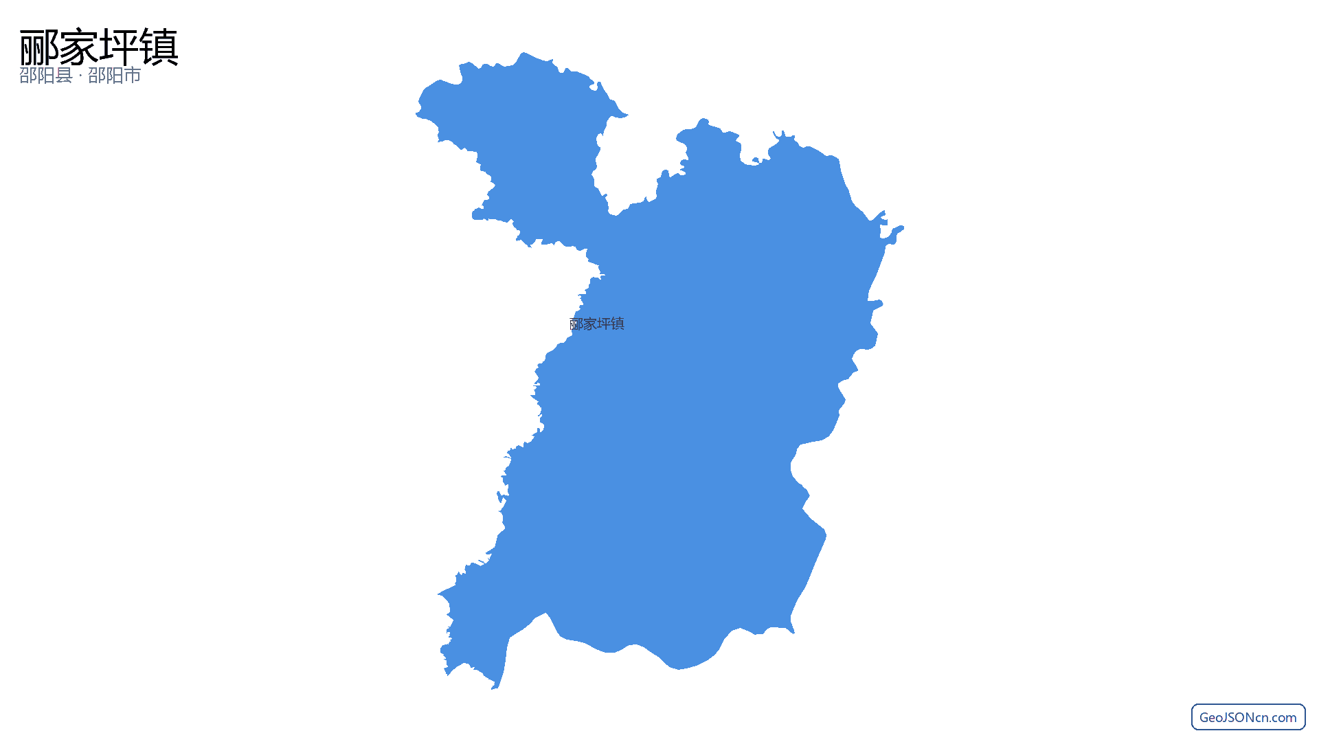 郦家坪镇行政区划边界地图(邵阳县·邵阳市),提供GeoJSON、SHP矢量边界数据下载及高清地图大图(PNG/JPG) - GeoJSONcn.com