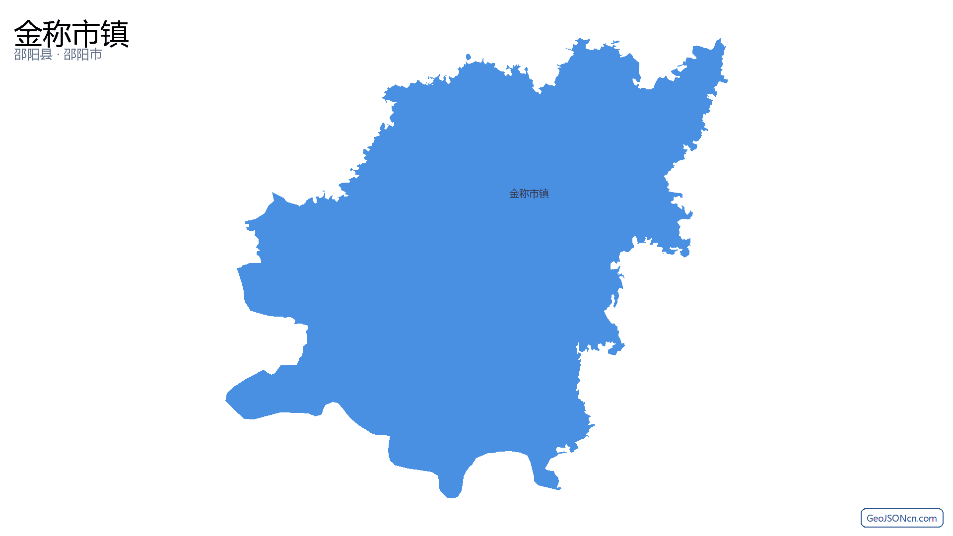 金称市镇行政区划边界地图（邵阳县·邵阳市）,提供GeoJSON、SHP矢量边界数据下载及高清地图大图(PNG/JPG) - GeoJSONcn.com