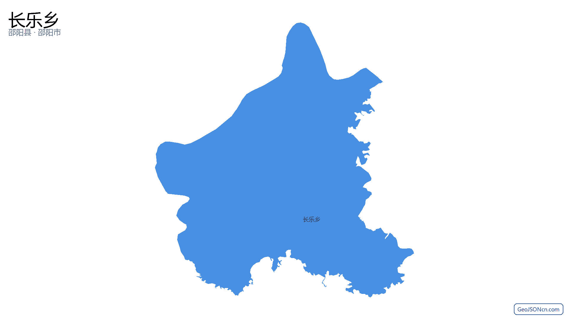 长乐乡行政区划边界地图（邵阳县·邵阳市）,提供GeoJSON、SHP矢量边界数据下载及高清地图大图(PNG/JPG) - GeoJSONcn.com