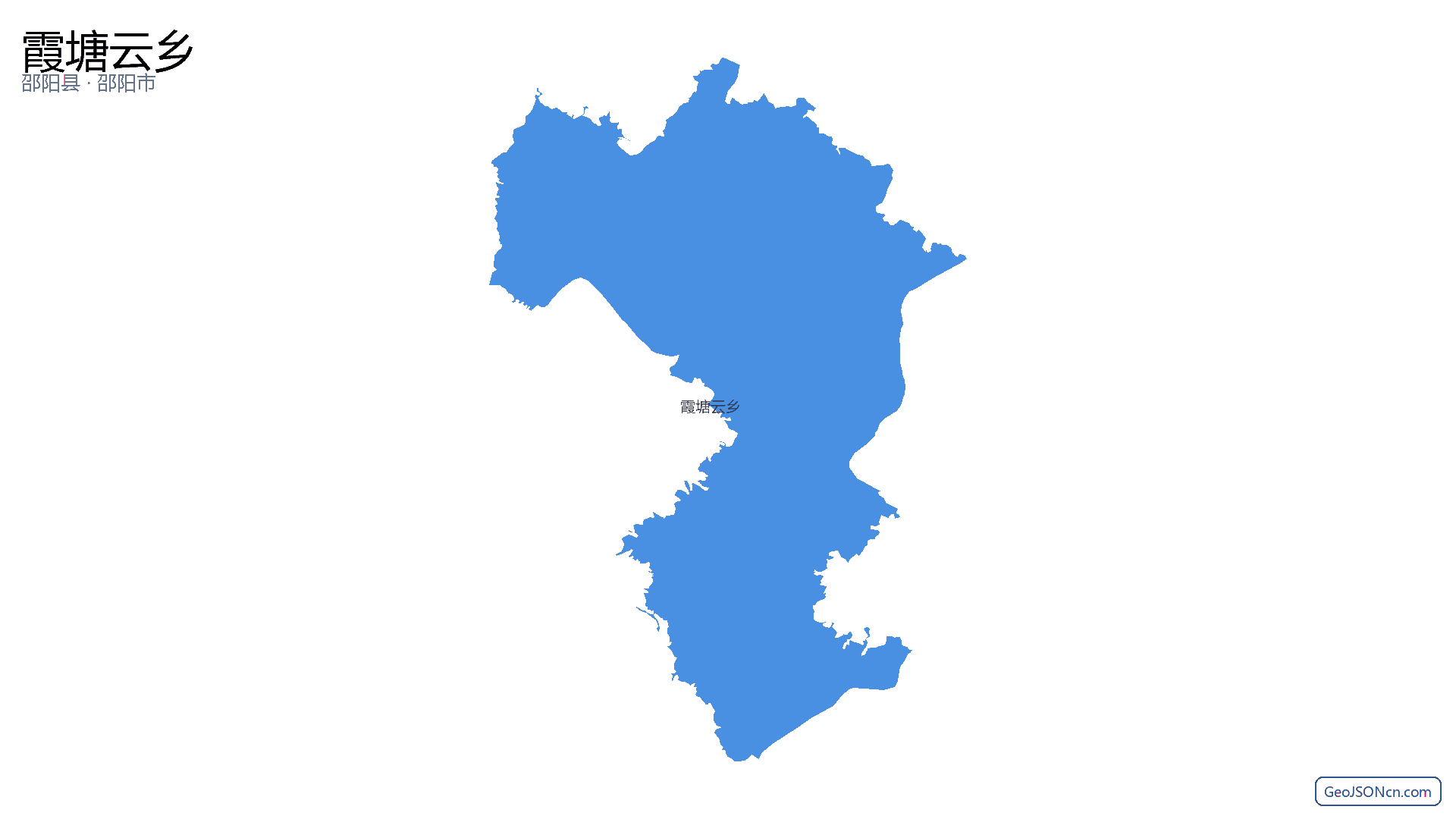 霞塘云乡行政区划边界地图（邵阳县·邵阳市）,提供GeoJSON、SHP矢量边界数据下载及高清地图大图(PNG/JPG) - GeoJSONcn.com