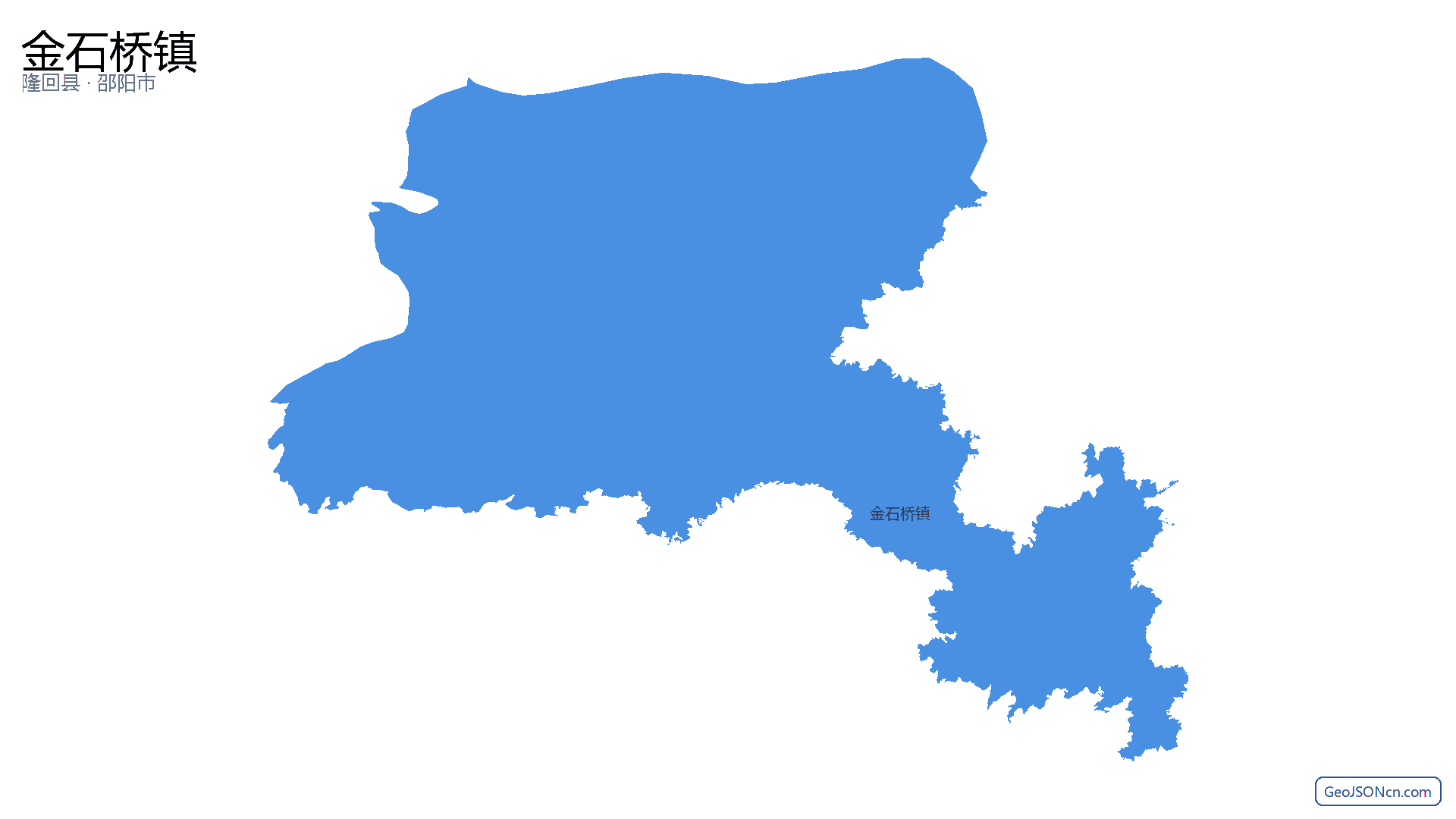 金石桥镇行政区划边界地图(隆回县·邵阳市),提供GeoJSON、SHP矢量边界数据下载及高清地图大图(PNG/JPG) - GeoJSONcn.com