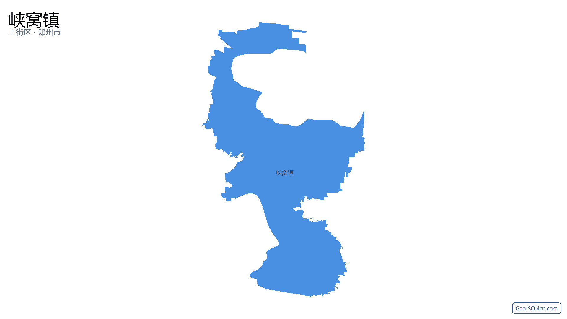 峡窝镇行政区划边界地图（上街区·郑州市）,提供GeoJSON、SHP矢量边界数据下载及高清地图大图(PNG/JPG) - GeoJSONcn.com