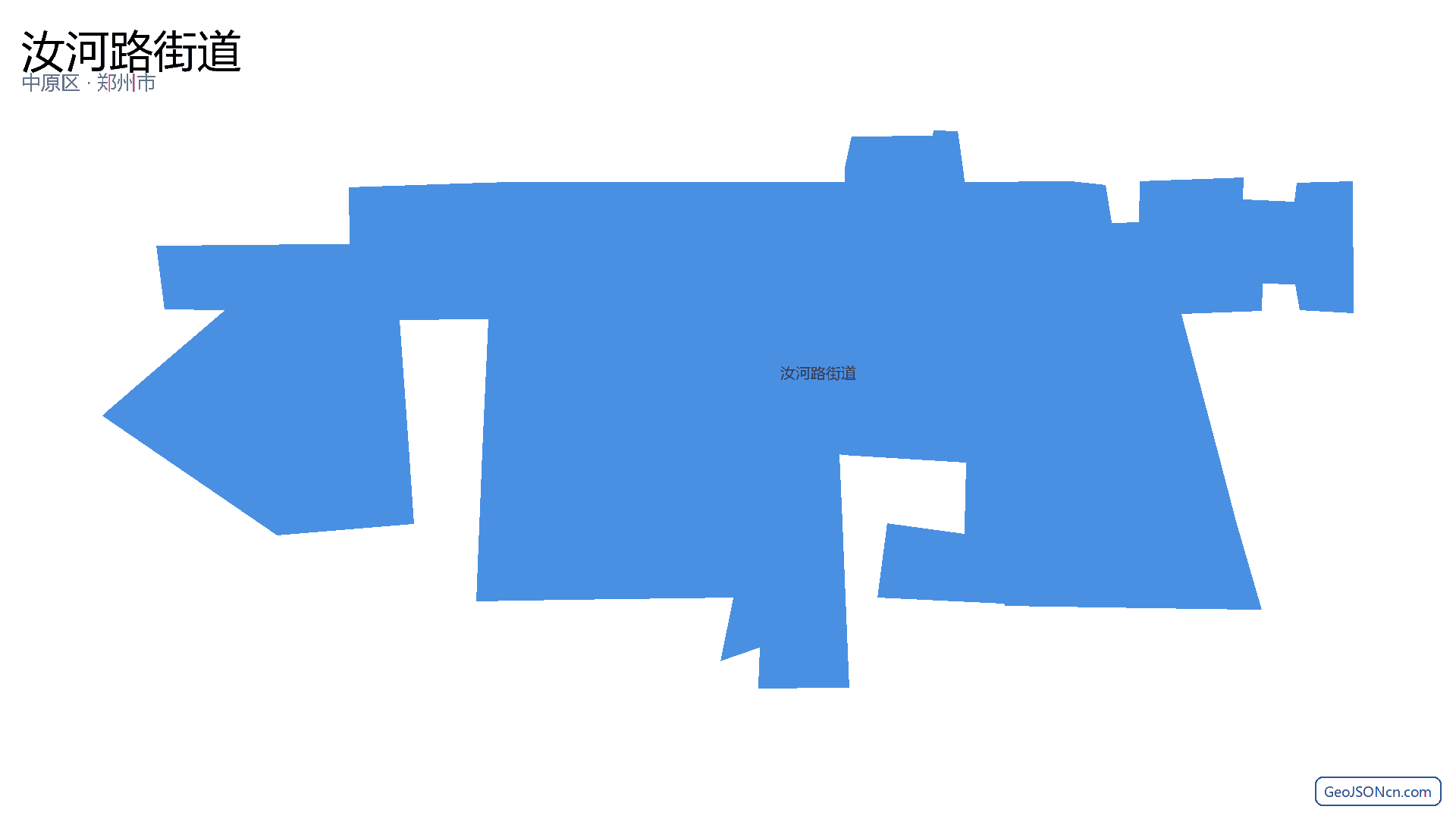 汝河路街道行政区划边界地图(中原区·郑州市),提供GeoJSON、SHP矢量边界数据下载及高清地图大图(PNG/JPG) - GeoJSONcn.com
