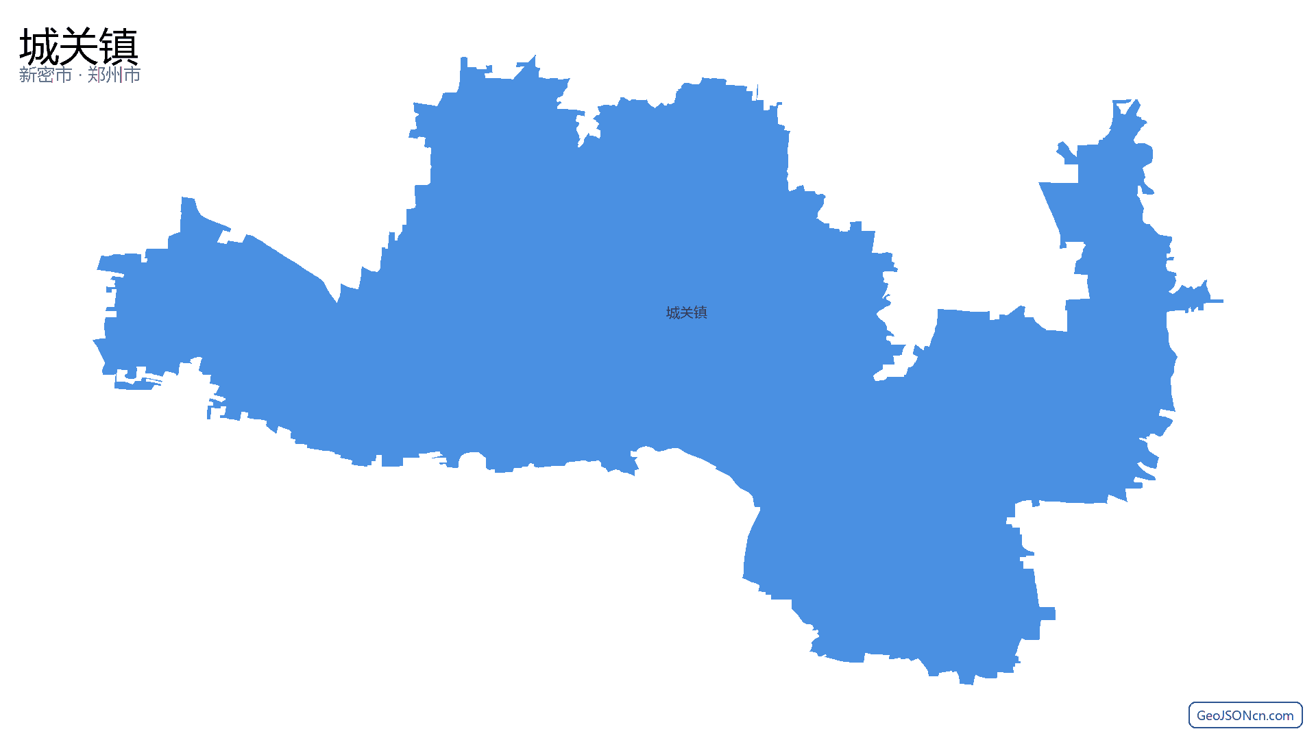 城关镇行政区划边界地图(新密市·郑州市),提供GeoJSON、SHP矢量边界数据下载及高清地图大图(PNG/JPG) - GeoJSONcn.com