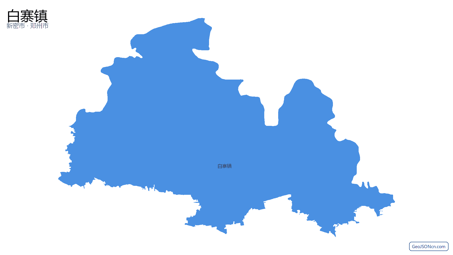 白寨镇行政区划边界地图(新密市·郑州市),提供GeoJSON、SHP矢量边界数据下载及高清地图大图(PNG/JPG) - GeoJSONcn.com