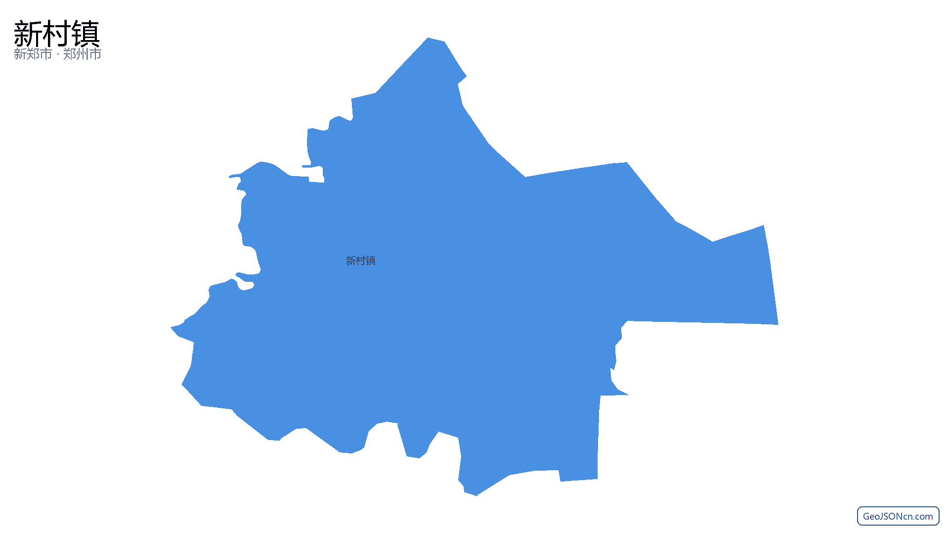 新村镇行政区划边界地图(新郑市·郑州市),提供GeoJSON、SHP矢量边界数据下载及高清地图大图(PNG/JPG) - GeoJSONcn.com
