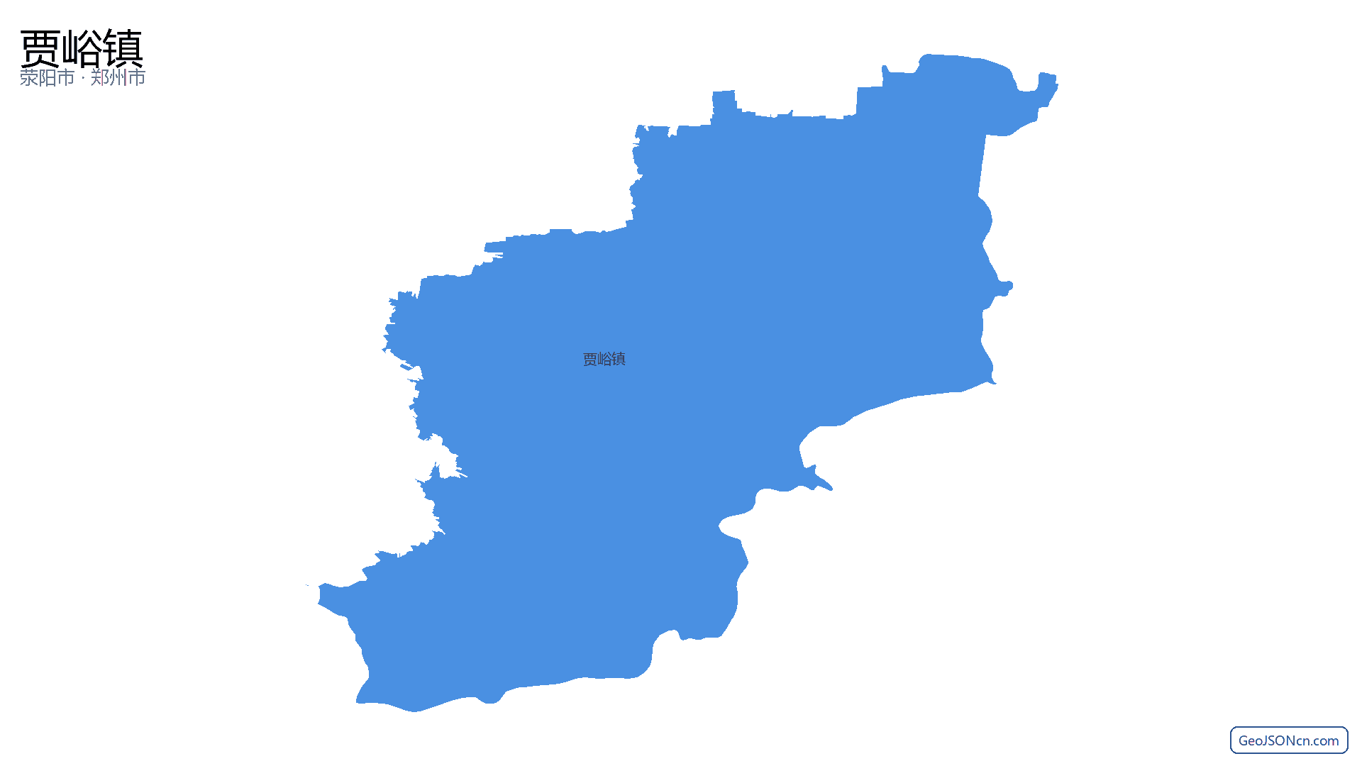 贾峪镇行政区划边界地图（荥阳市·郑州市）,提供GeoJSON、SHP矢量边界数据下载及高清地图大图(PNG/JPG) - GeoJSONcn.com