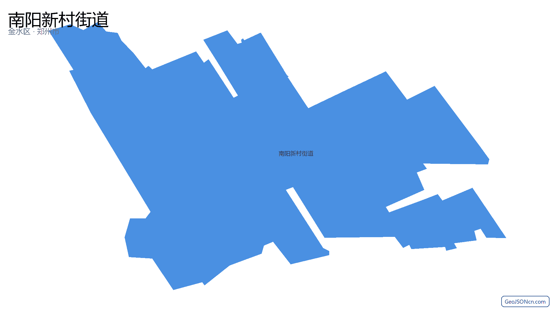 南阳新村街道行政区划边界地图(金水区·郑州市),提供GeoJSON、SHP矢量边界数据下载及高清地图大图(PNG/JPG) - GeoJSONcn.com