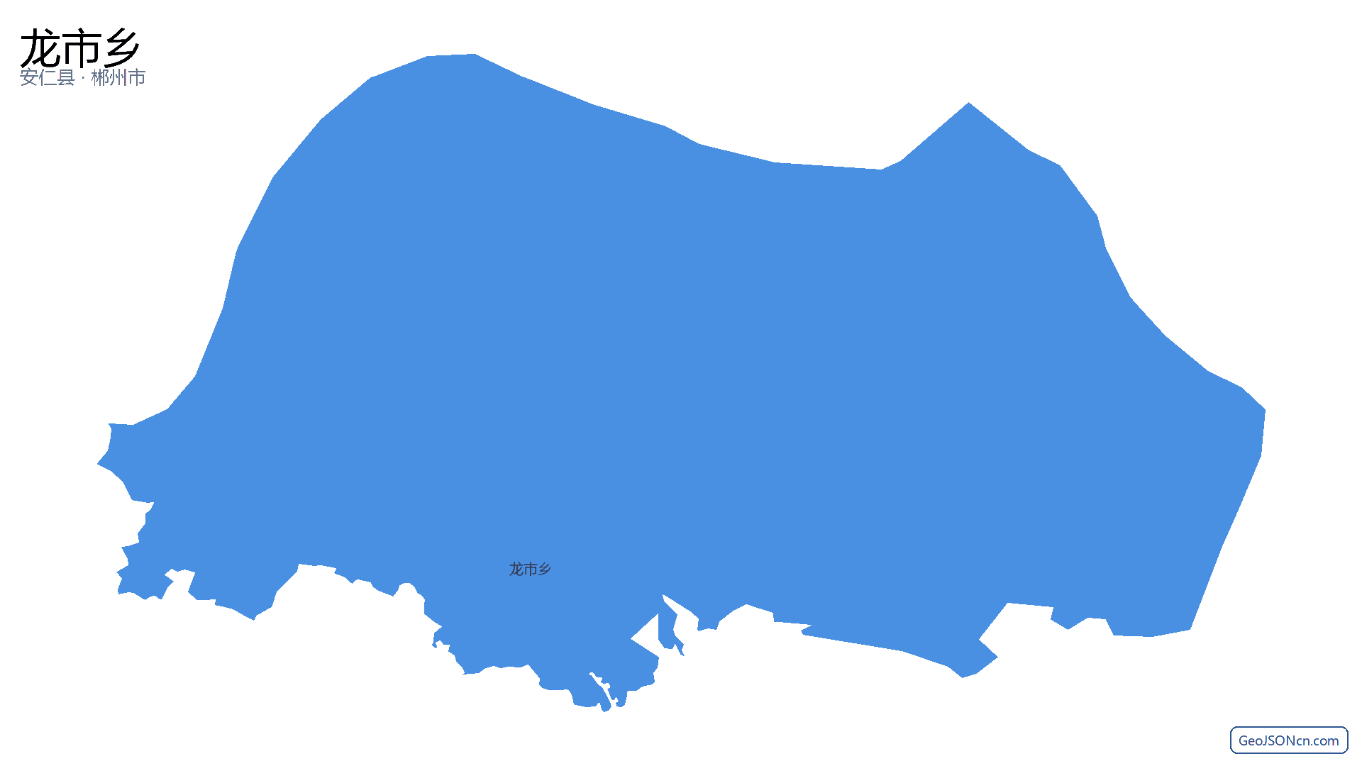 龙市乡行政区划边界地图（安仁县·郴州市）,提供GeoJSON、SHP矢量边界数据下载及高清地图大图(PNG/JPG) - GeoJSONcn.com