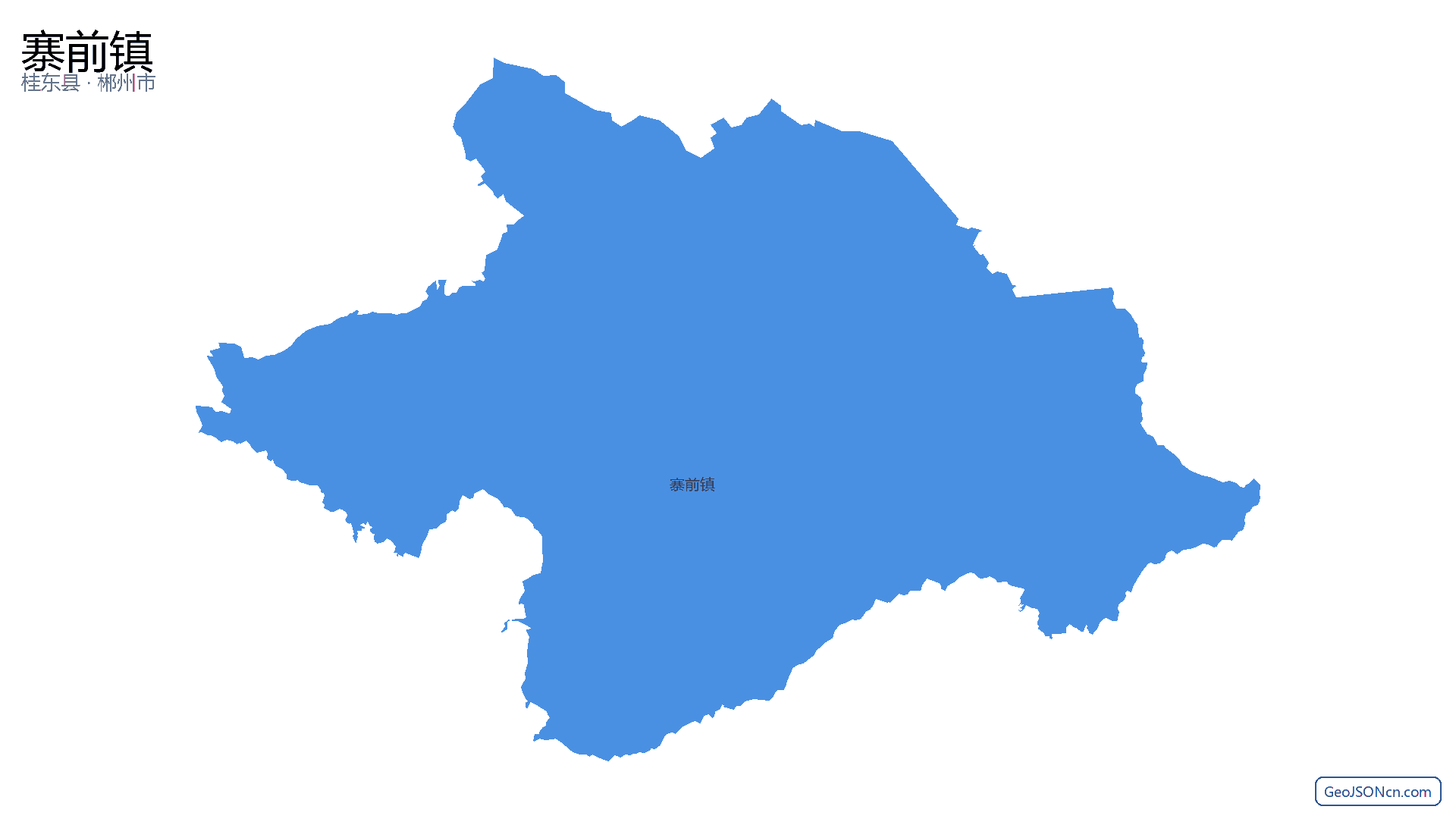 寨前镇行政区划边界地图（桂东县·郴州市）,提供GeoJSON、SHP矢量边界数据下载及高清地图大图(PNG/JPG) - GeoJSONcn.com