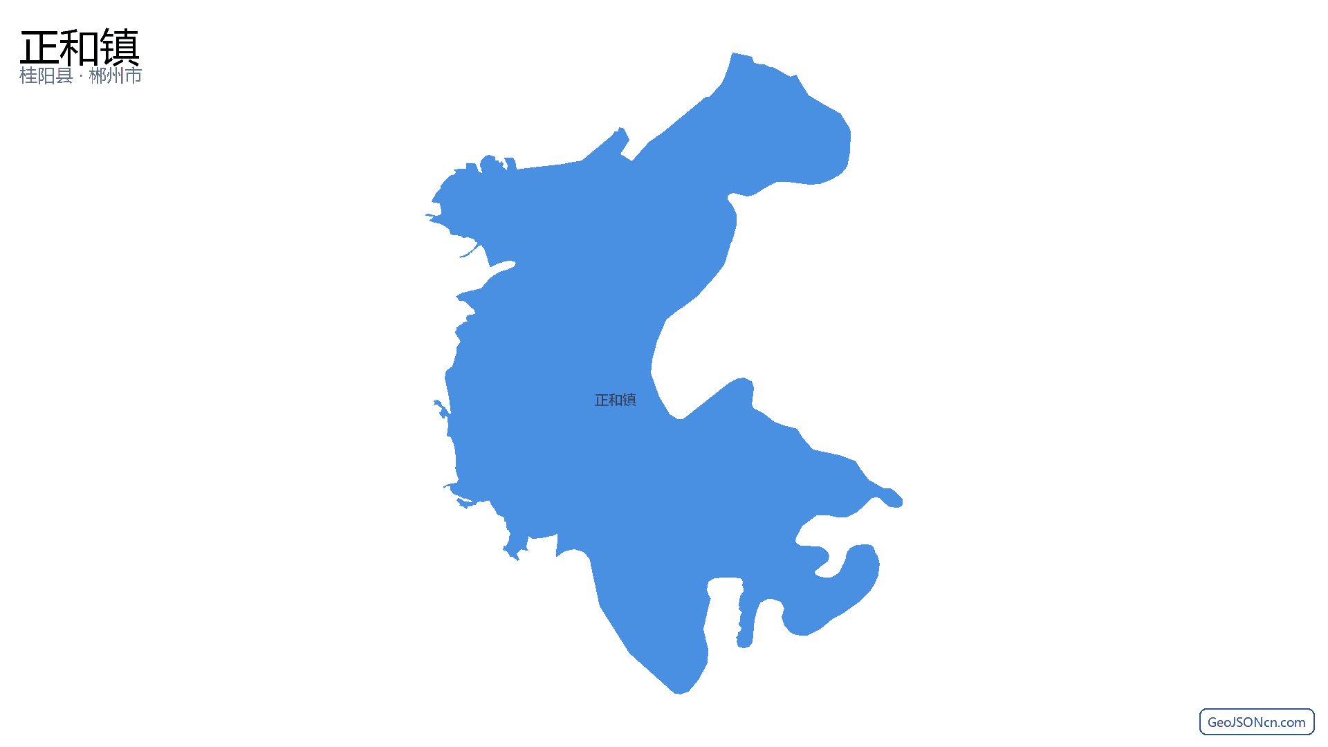 正和镇行政区划边界地图(桂阳县·郴州市),提供GeoJSON、SHP矢量边界数据下载及高清地图大图(PNG/JPG) - GeoJSONcn.com