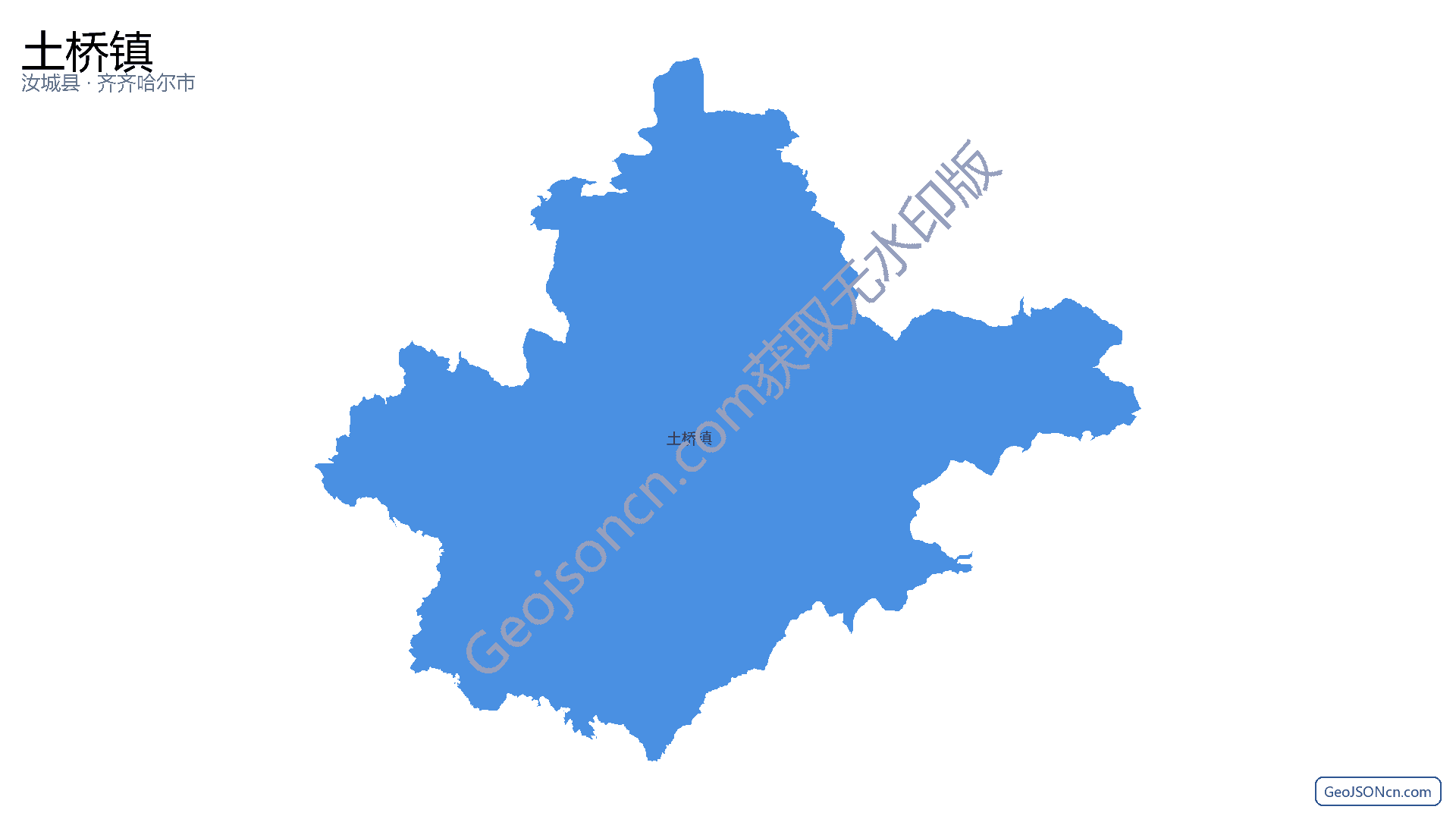 土桥镇行政区划边界地图(汝城县·郴州市),提供GeoJSON、SHP矢量边界数据下载及高清地图大图(PNG/JPG) - GeoJSONcn.com