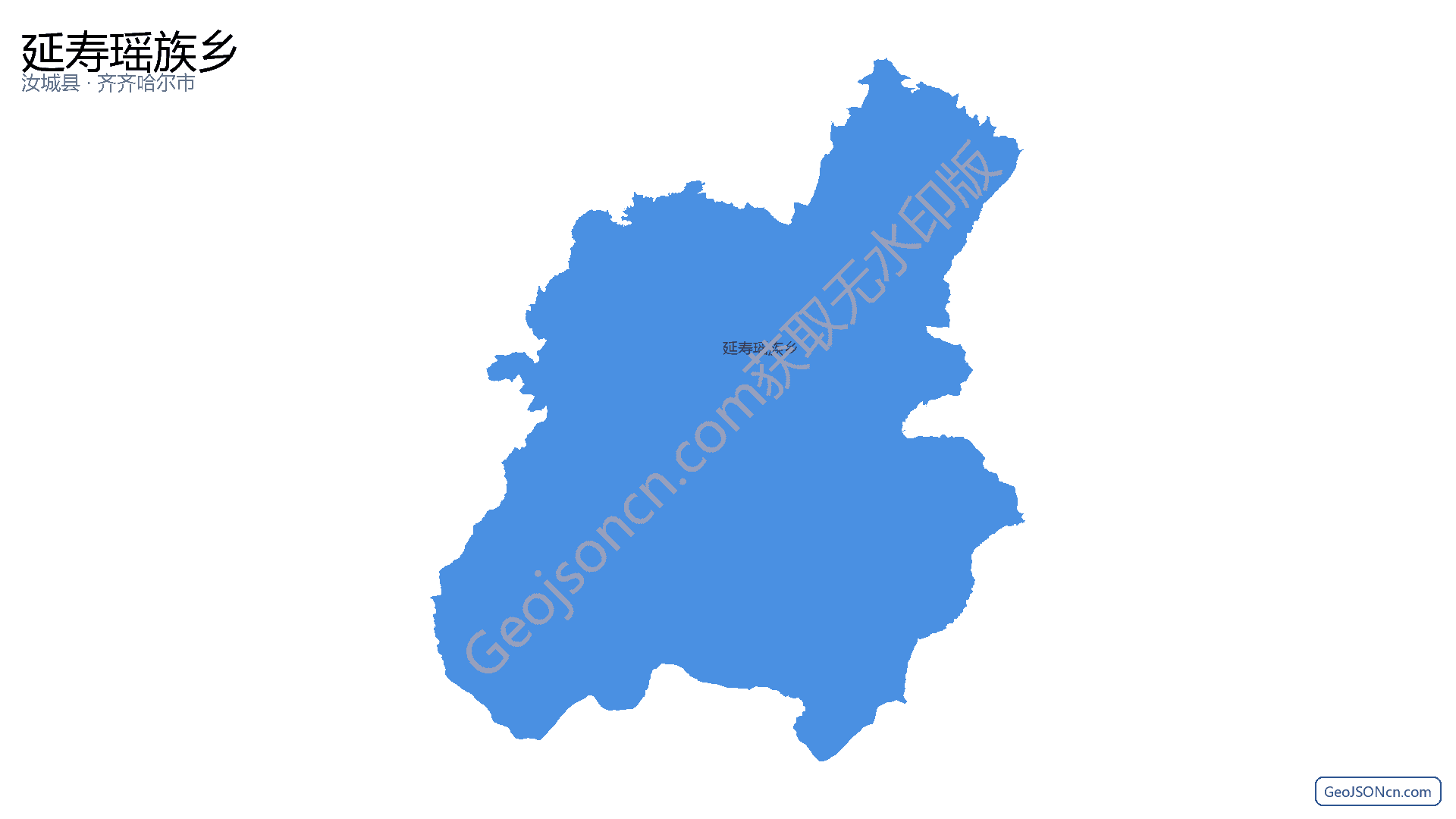 延寿瑶族乡行政区划边界地图（汝城县·郴州市）,提供GeoJSON、SHP矢量边界数据下载及高清地图大图(PNG/JPG) - GeoJSONcn.com
