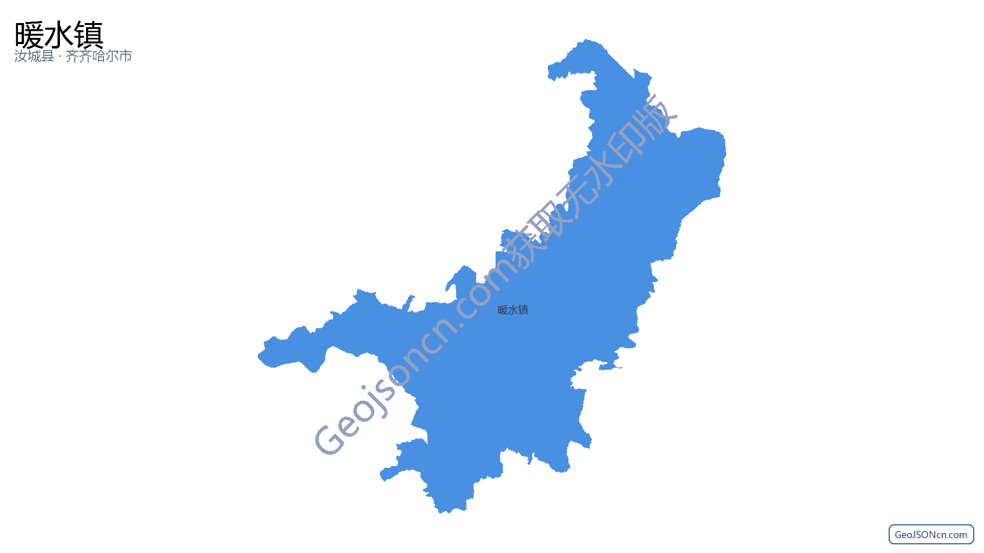 暖水镇行政区划边界地图（汝城县·郴州市）,提供GeoJSON、SHP矢量边界数据下载及高清地图大图(PNG/JPG) - GeoJSONcn.com