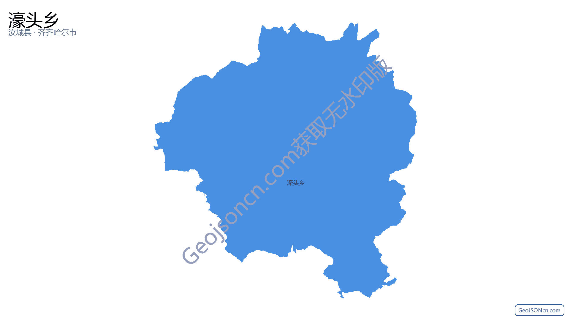 濠头乡行政区划边界地图（汝城县·郴州市）,提供GeoJSON、SHP矢量边界数据下载及高清地图大图(PNG/JPG) - GeoJSONcn.com