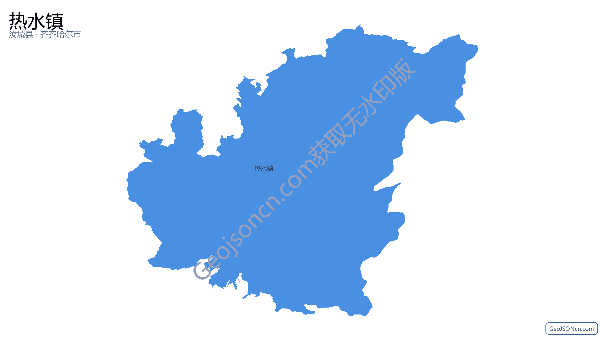 热水镇行政区划边界地图（汝城县·郴州市）,提供GeoJSON、SHP矢量边界数据下载及高清地图大图(PNG/JPG) - GeoJSONcn.com