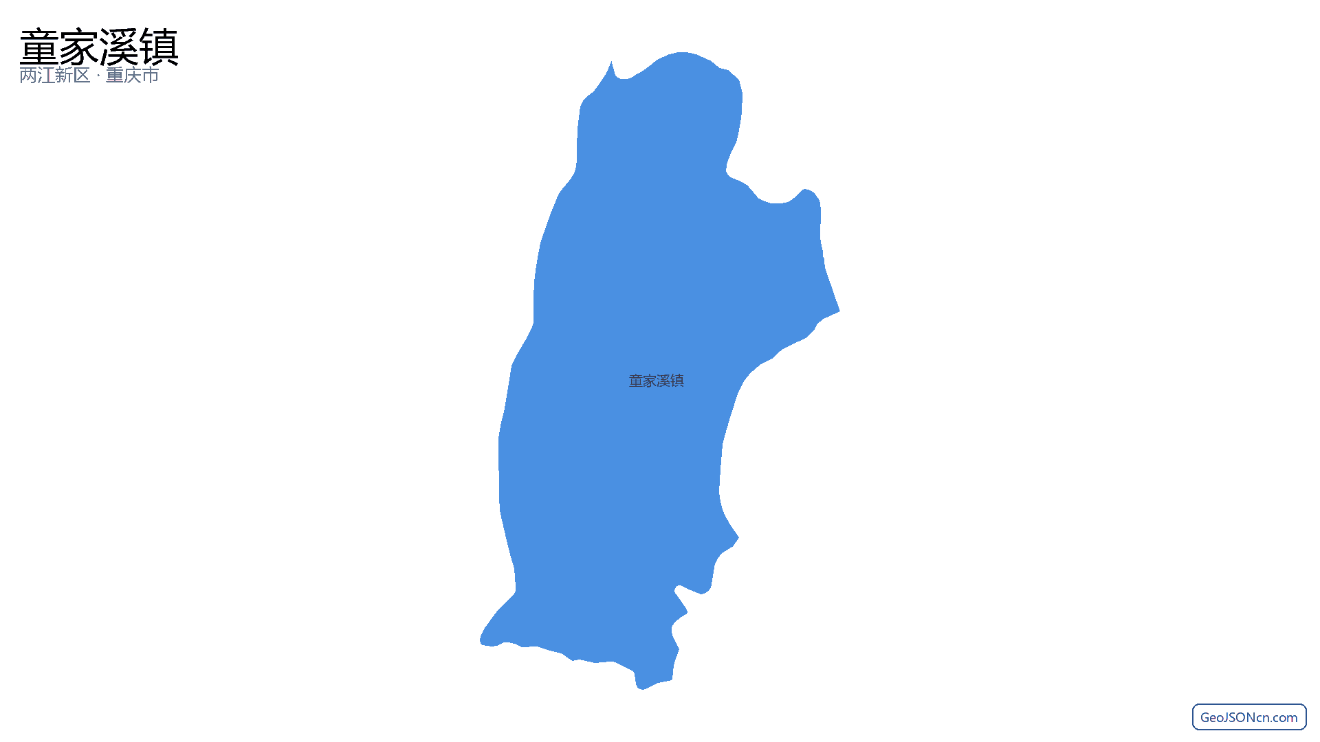 童家溪镇行政区划边界地图（两江新区·重庆市）,提供GeoJSON、SHP矢量边界数据下载及高清地图大图(PNG/JPG) - GeoJSONcn.com