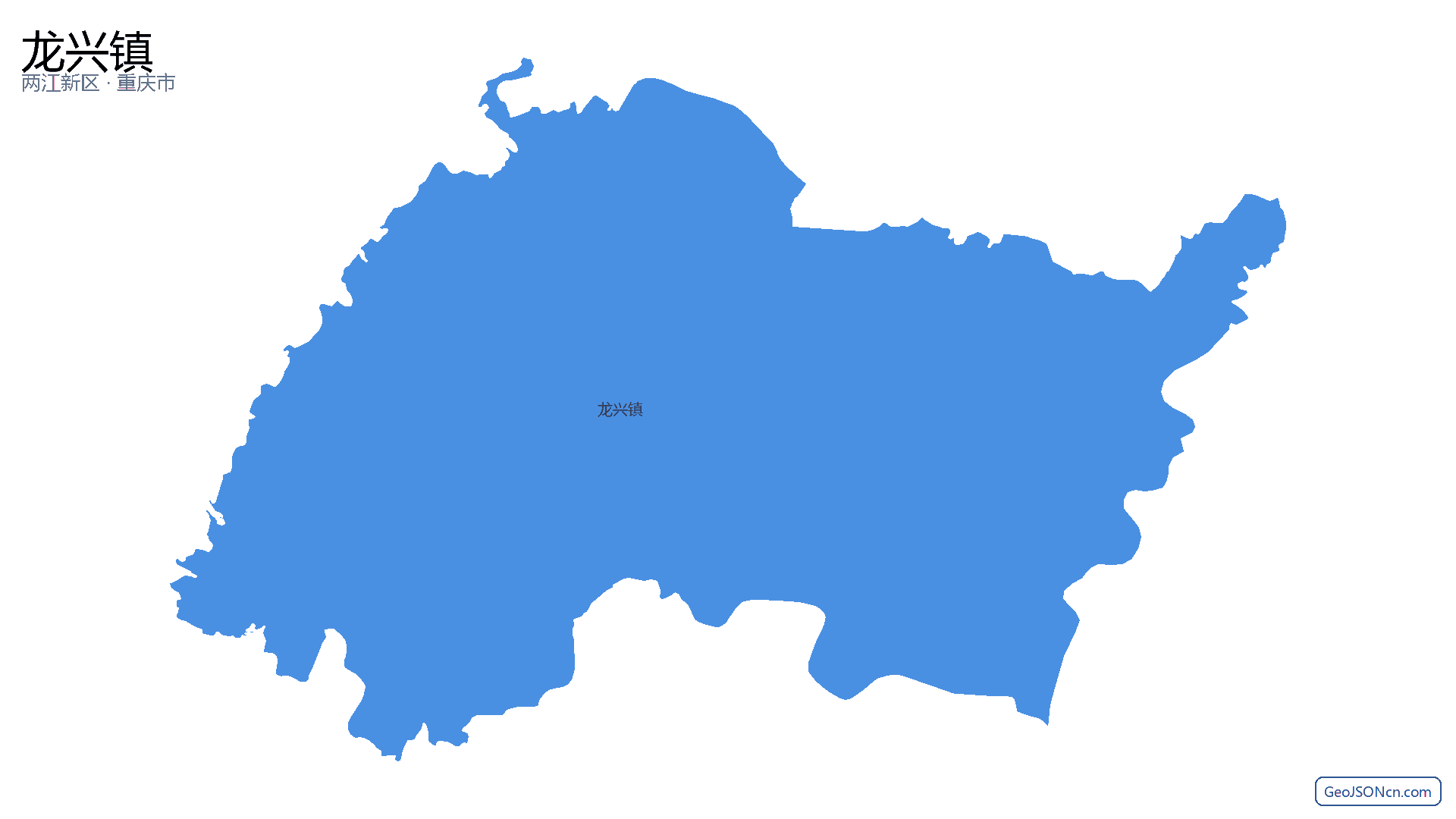 龙兴镇行政区划边界地图（两江新区·重庆市）,提供GeoJSON、SHP矢量边界数据下载及高清地图大图(PNG/JPG) - GeoJSONcn.com