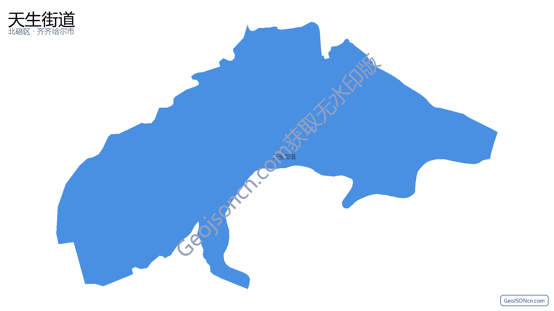 天生街道行政区划边界地图（北碚区·重庆市）,提供GeoJSON、SHP矢量边界数据下载及高清地图大图(PNG/JPG) - GeoJSONcn.com