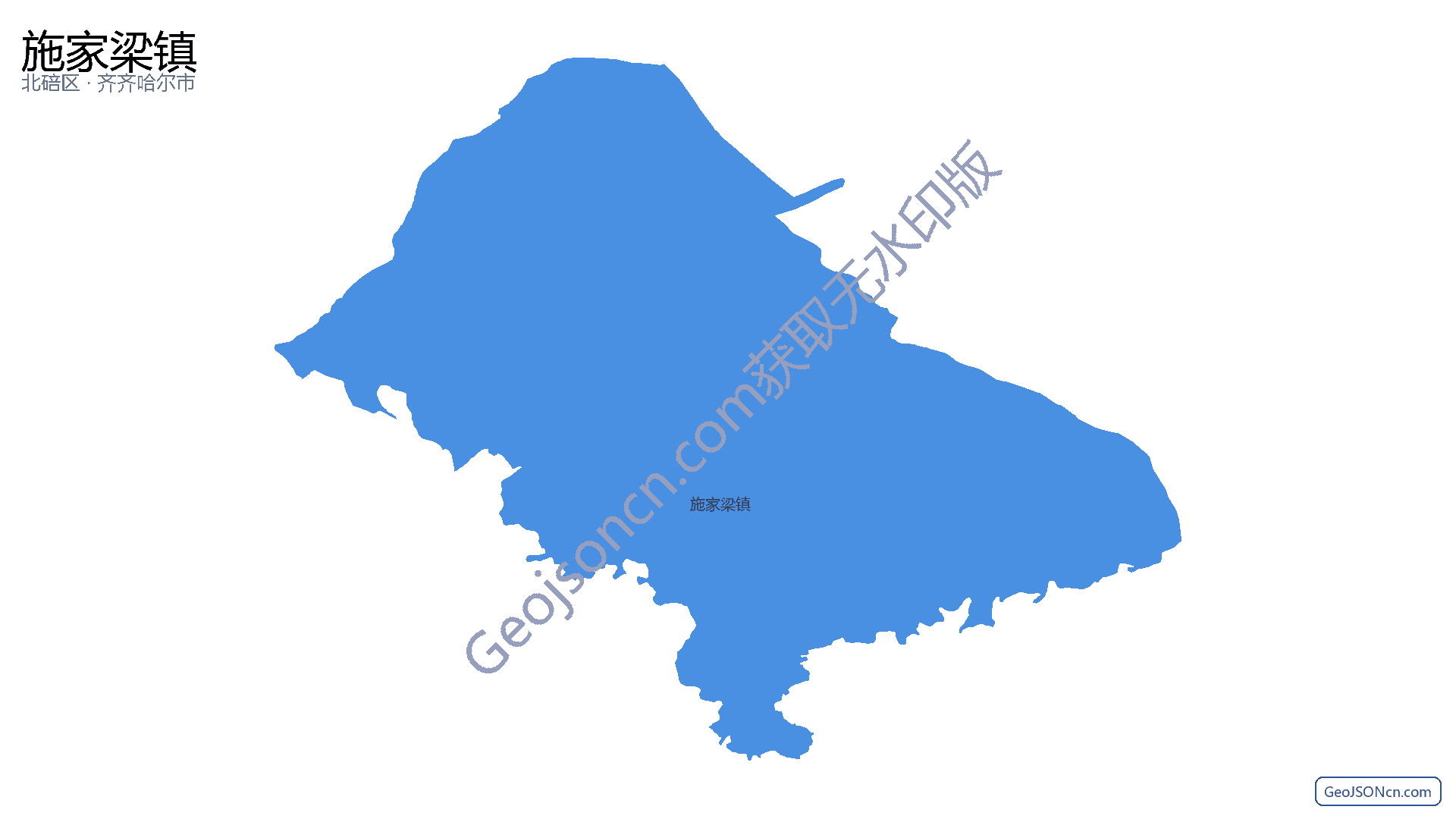 施家梁镇行政区划边界地图(北碚区·重庆市),提供GeoJSON、SHP矢量边界数据下载及高清地图大图(PNG/JPG) - GeoJSONcn.com