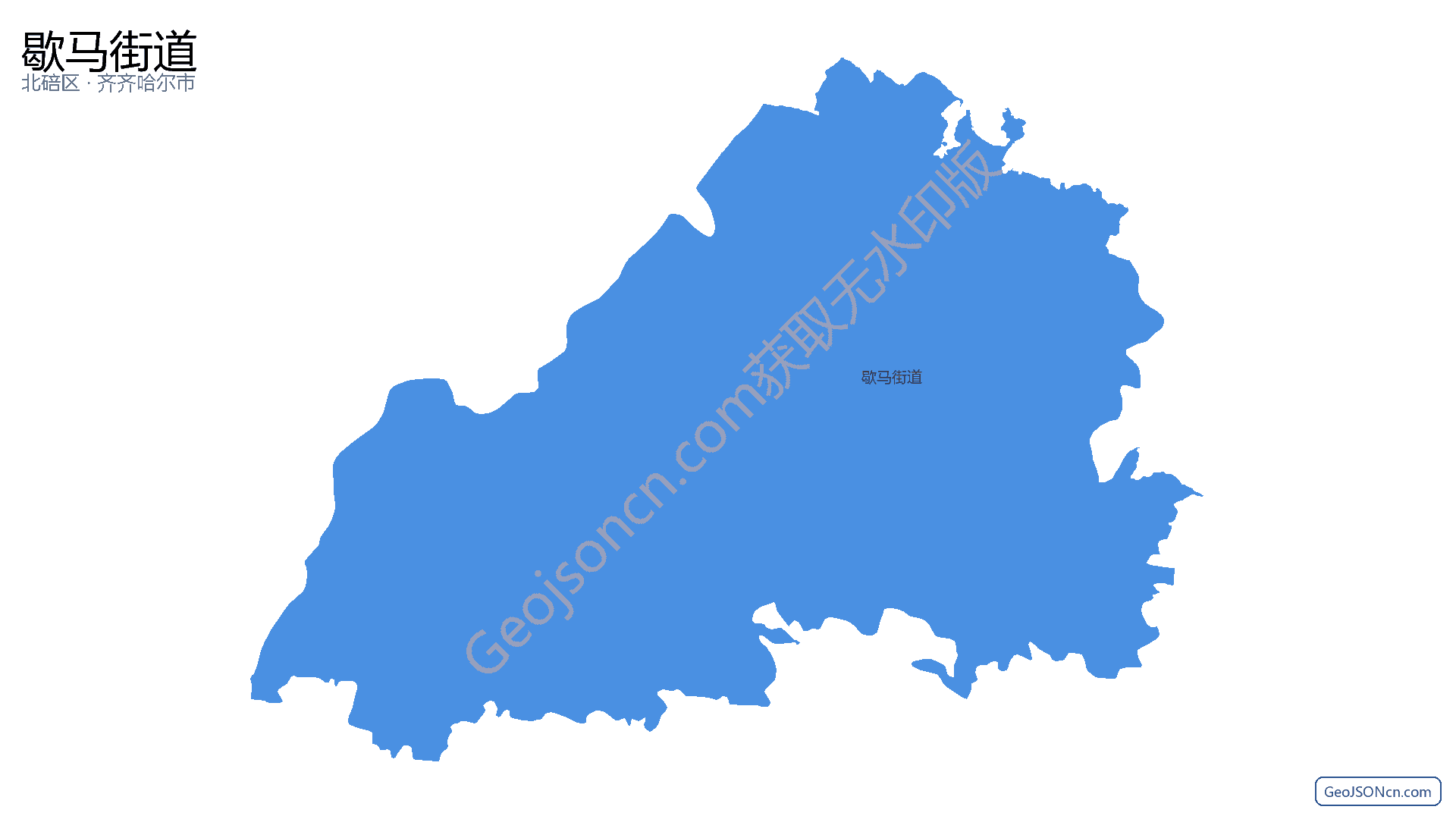 歇马街道行政区划边界地图（北碚区·重庆市）,提供GeoJSON、SHP矢量边界数据下载及高清地图大图(PNG/JPG) - GeoJSONcn.com