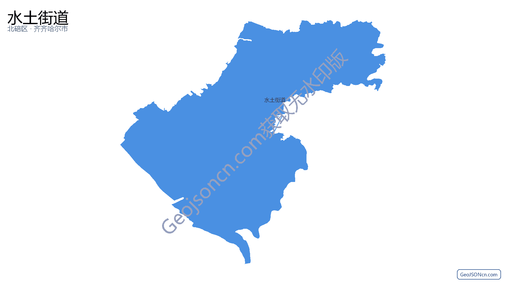 水土街道行政区划边界地图(北碚区·重庆市),提供GeoJSON、SHP矢量边界数据下载及高清地图大图(PNG/JPG) - GeoJSONcn.com