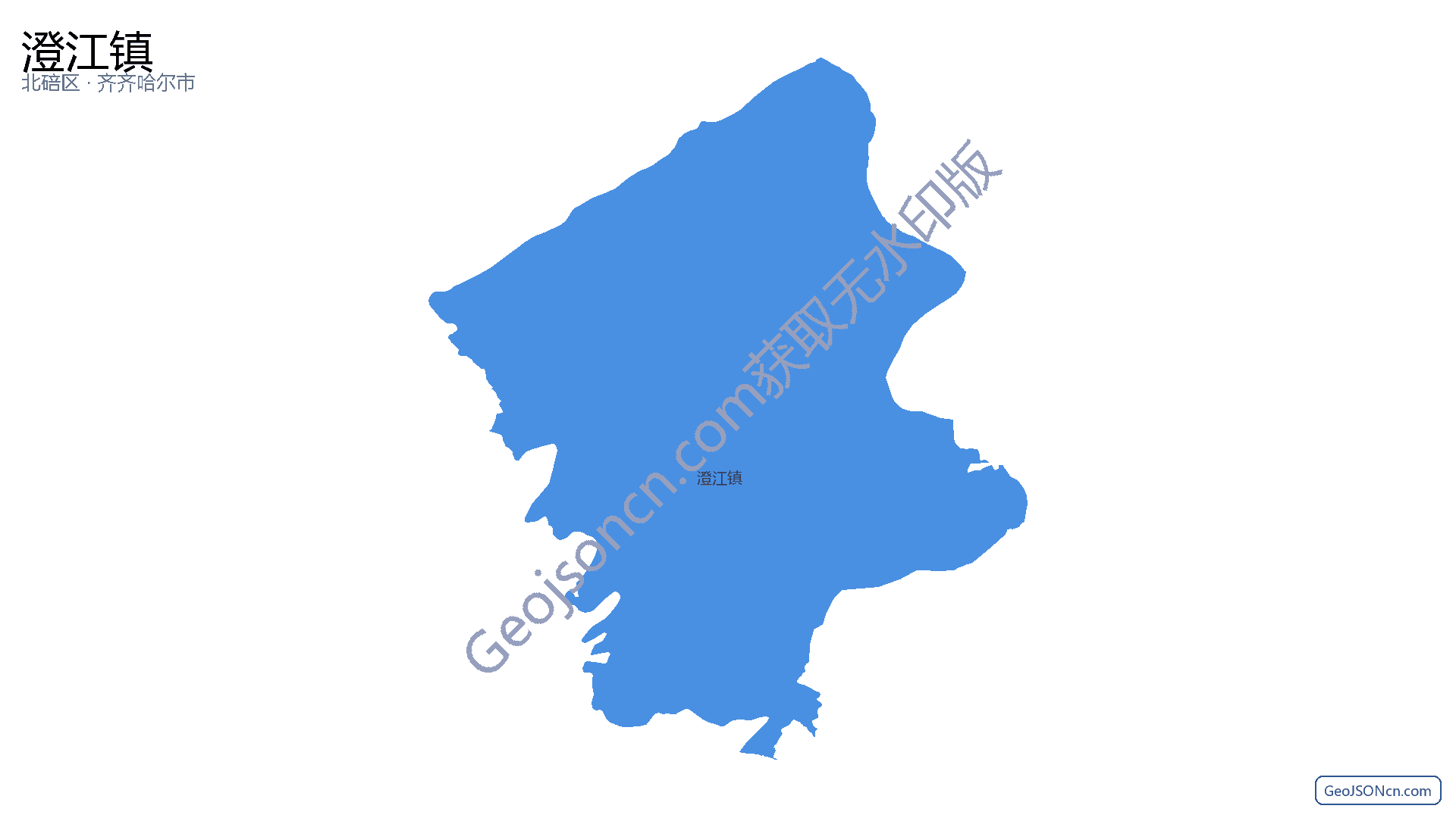 澄江镇行政区划边界地图（北碚区·重庆市）,提供GeoJSON、SHP矢量边界数据下载及高清地图大图(PNG/JPG) - GeoJSONcn.com