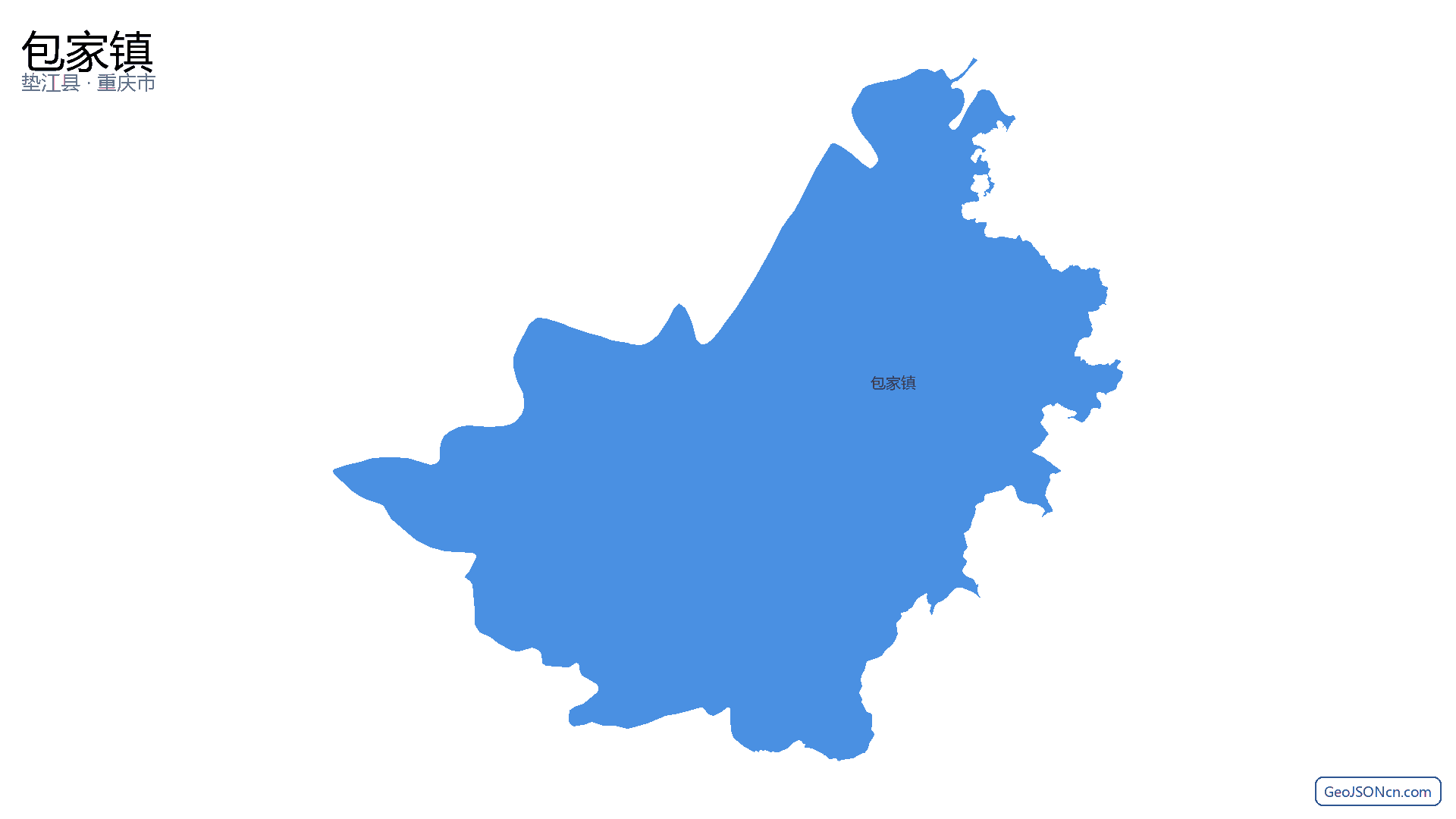 包家镇行政区划边界地图（垫江县·重庆市）,提供GeoJSON、SHP矢量边界数据下载及高清地图大图(PNG/JPG) - GeoJSONcn.com