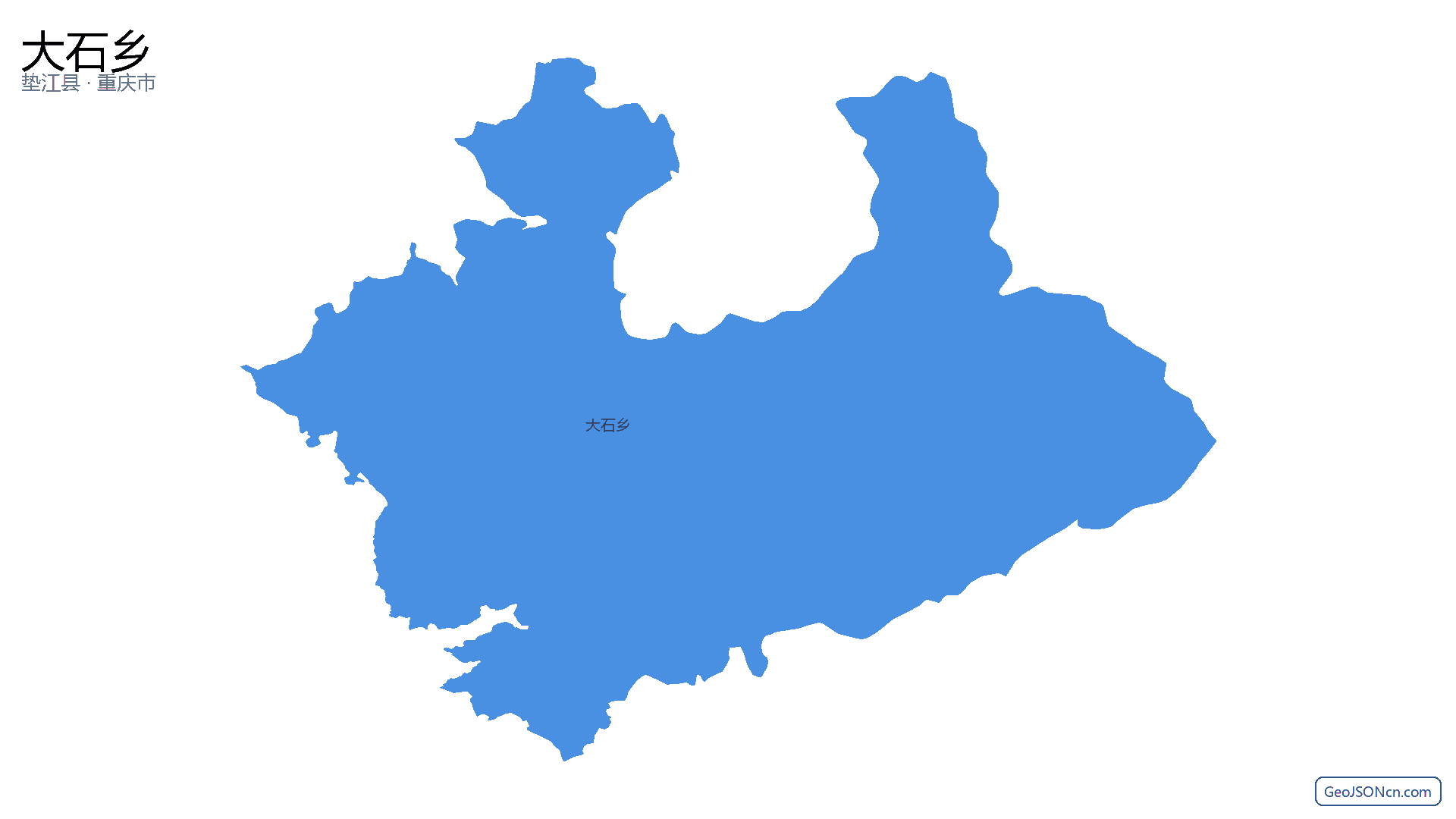 大石乡行政区划边界地图(垫江县·重庆市),提供GeoJSON、SHP矢量边界数据下载及高清地图大图(PNG/JPG) - GeoJSONcn.com