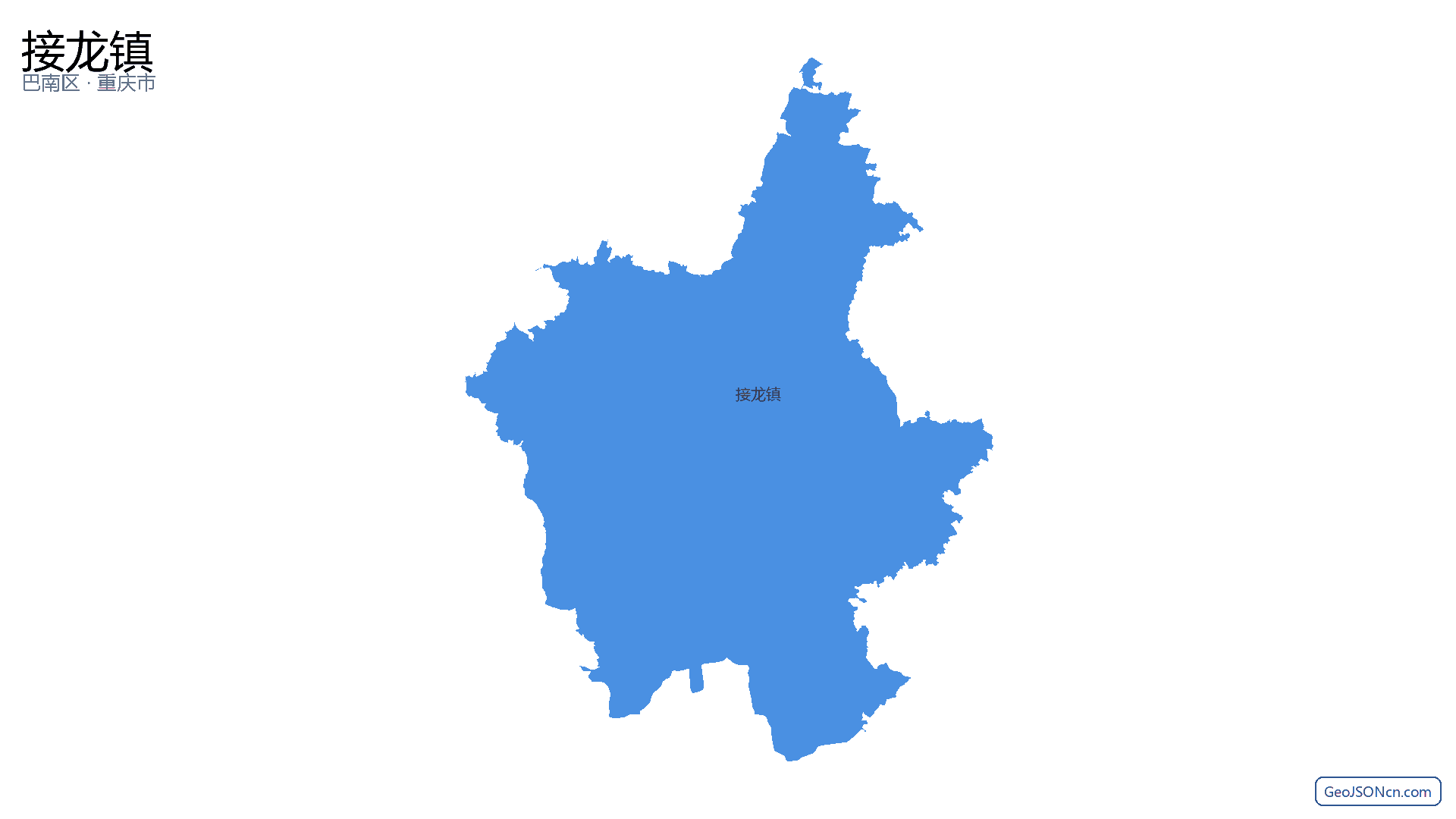 接龙镇行政区划边界地图(巴南区·重庆市),提供GeoJSON、SHP矢量边界数据下载及高清地图大图(PNG/JPG) - GeoJSONcn.com