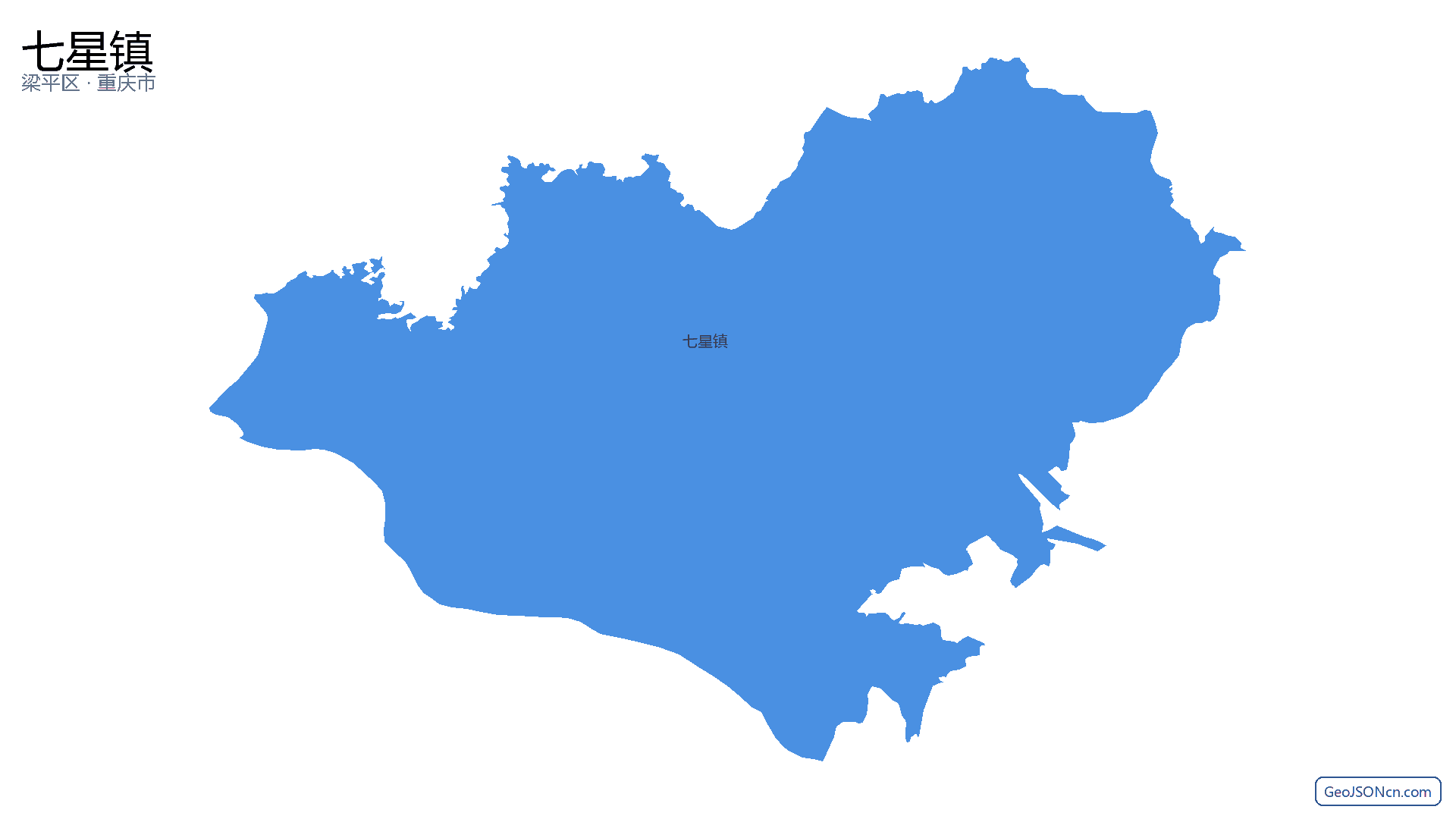 七星镇行政区划边界地图（梁平区·重庆市）,提供GeoJSON、SHP矢量边界数据下载及高清地图大图(PNG/JPG) - GeoJSONcn.com