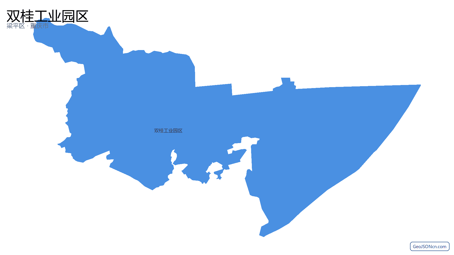 双桂工业园区行政区划边界地图(梁平区·重庆市),提供GeoJSON、SHP矢量边界数据下载及高清地图大图(PNG/JPG) - GeoJSONcn.com