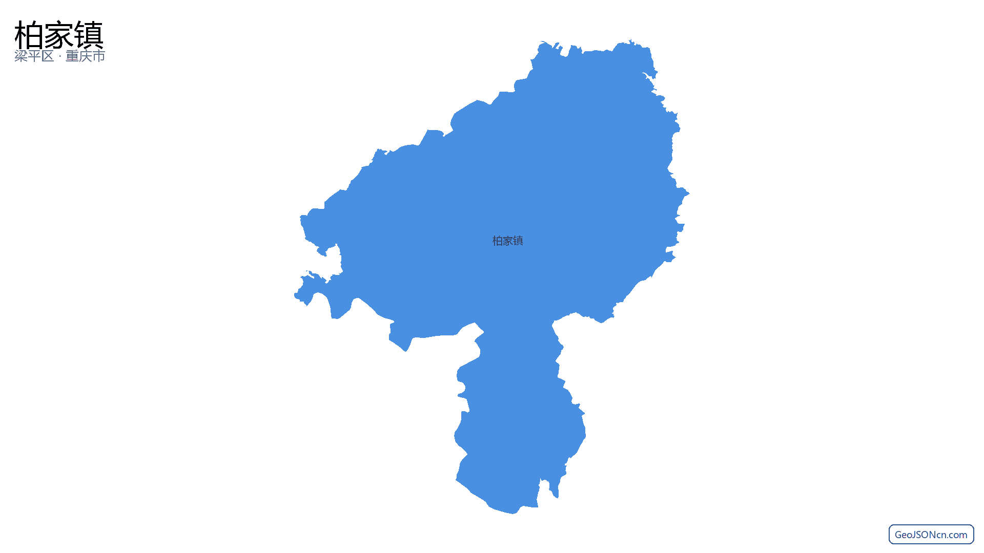 柏家镇行政区划边界地图（梁平区·重庆市）,提供GeoJSON、SHP矢量边界数据下载及高清地图大图(PNG/JPG) - GeoJSONcn.com