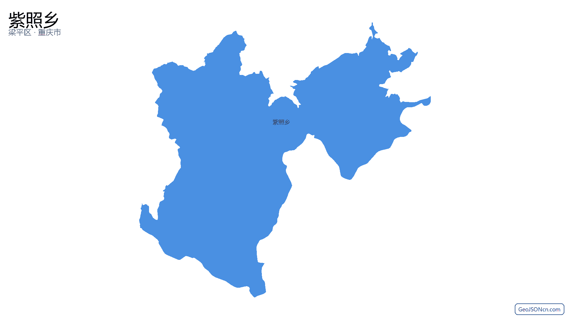 紫照乡行政区划边界地图（梁平区·重庆市）,提供GeoJSON、SHP矢量边界数据下载及高清地图大图(PNG/JPG) - GeoJSONcn.com