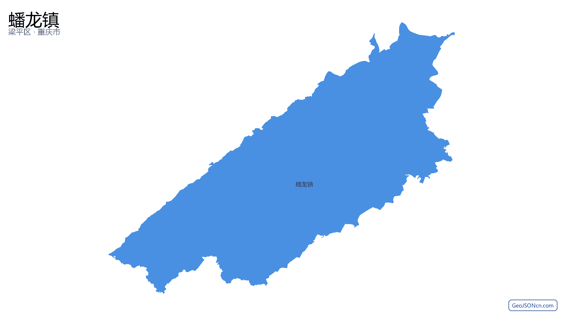 蟠龙镇行政区划边界地图（梁平区·重庆市）,提供GeoJSON、SHP矢量边界数据下载及高清地图大图(PNG/JPG) - GeoJSONcn.com