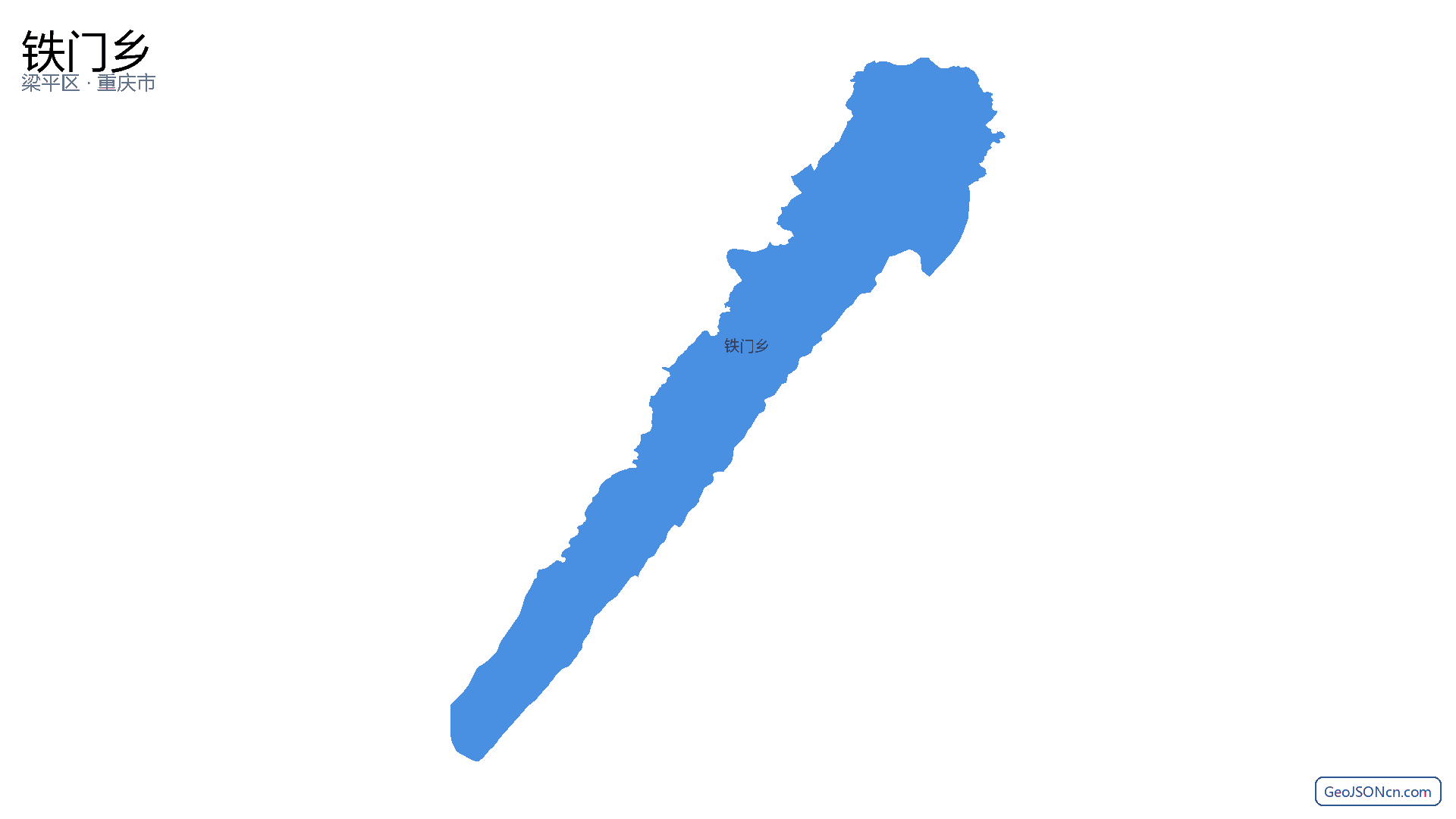 铁门乡行政区划边界地图（梁平区·重庆市）,提供GeoJSON、SHP矢量边界数据下载及高清地图大图(PNG/JPG) - GeoJSONcn.com