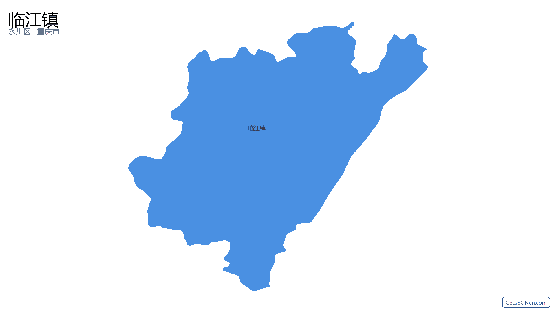 临江镇行政区划边界地图（永川区·重庆市）,提供GeoJSON、SHP矢量边界数据下载及高清地图大图(PNG/JPG) - GeoJSONcn.com