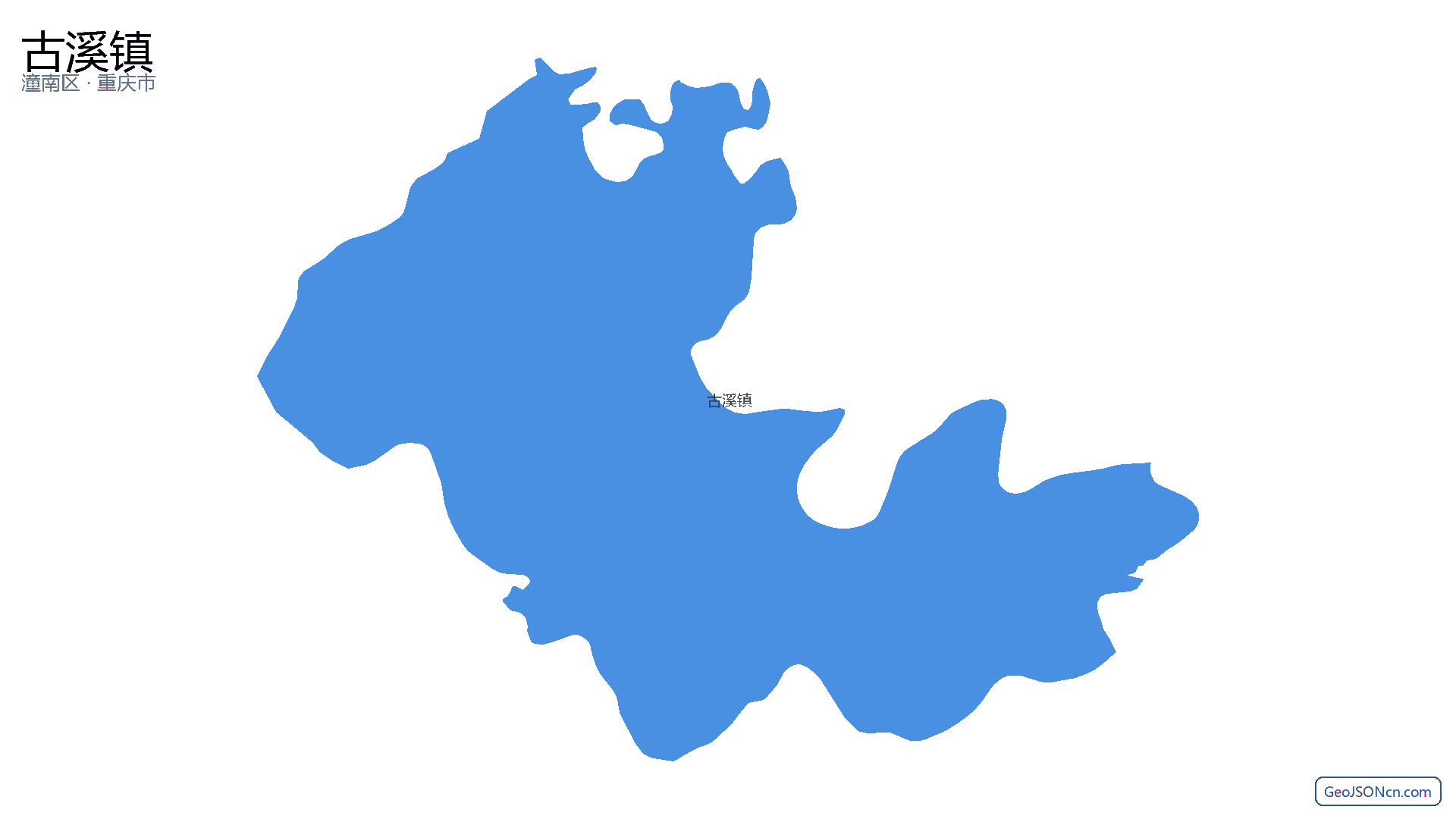 古溪镇行政区划边界地图(潼南区·重庆市),提供GeoJSON、SHP矢量边界数据下载及高清地图大图(PNG/JPG) - GeoJSONcn.com