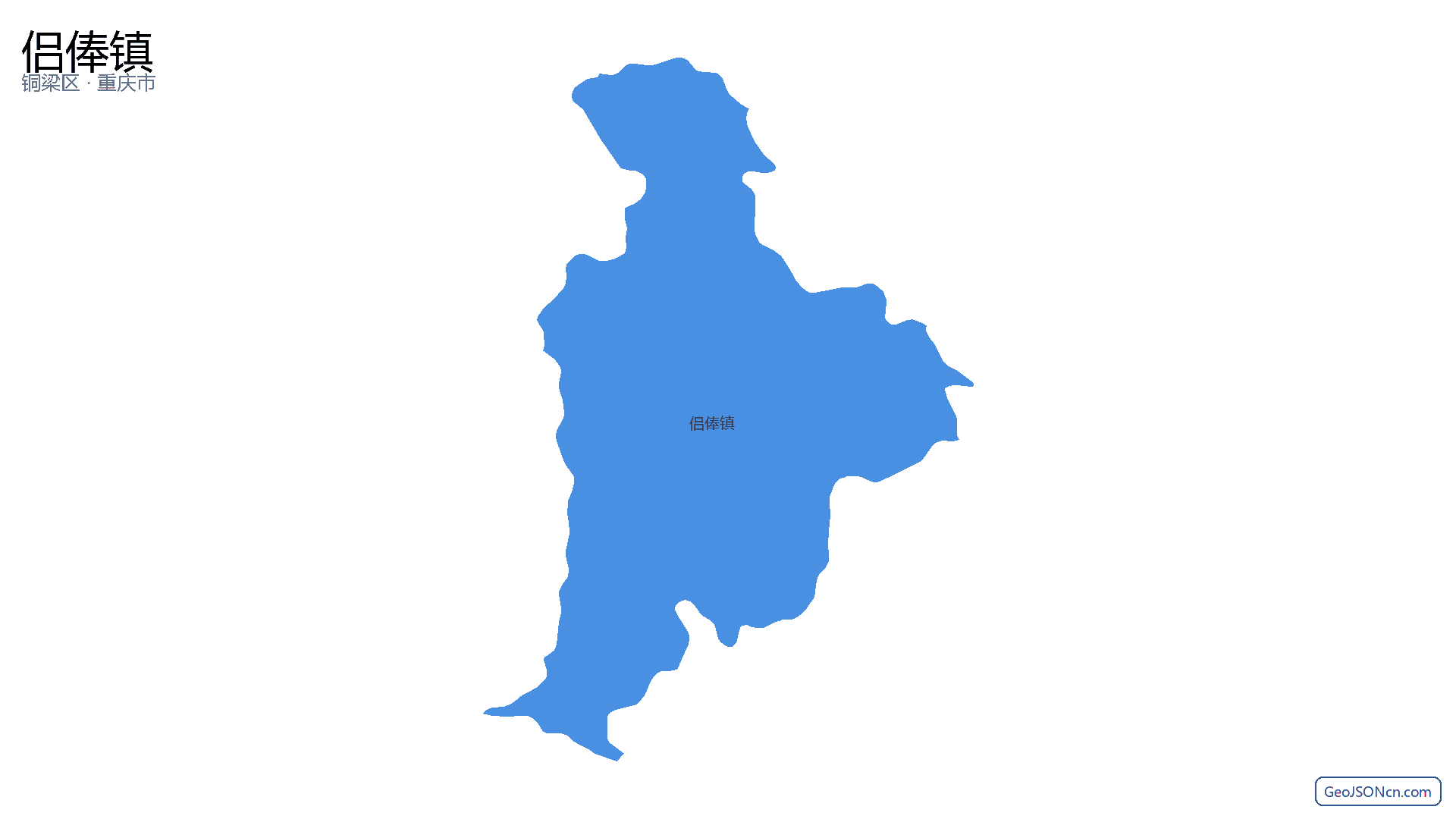 侣俸镇行政区划边界地图（铜梁区·重庆市）,提供GeoJSON、SHP矢量边界数据下载及高清地图大图(PNG/JPG) - GeoJSONcn.com