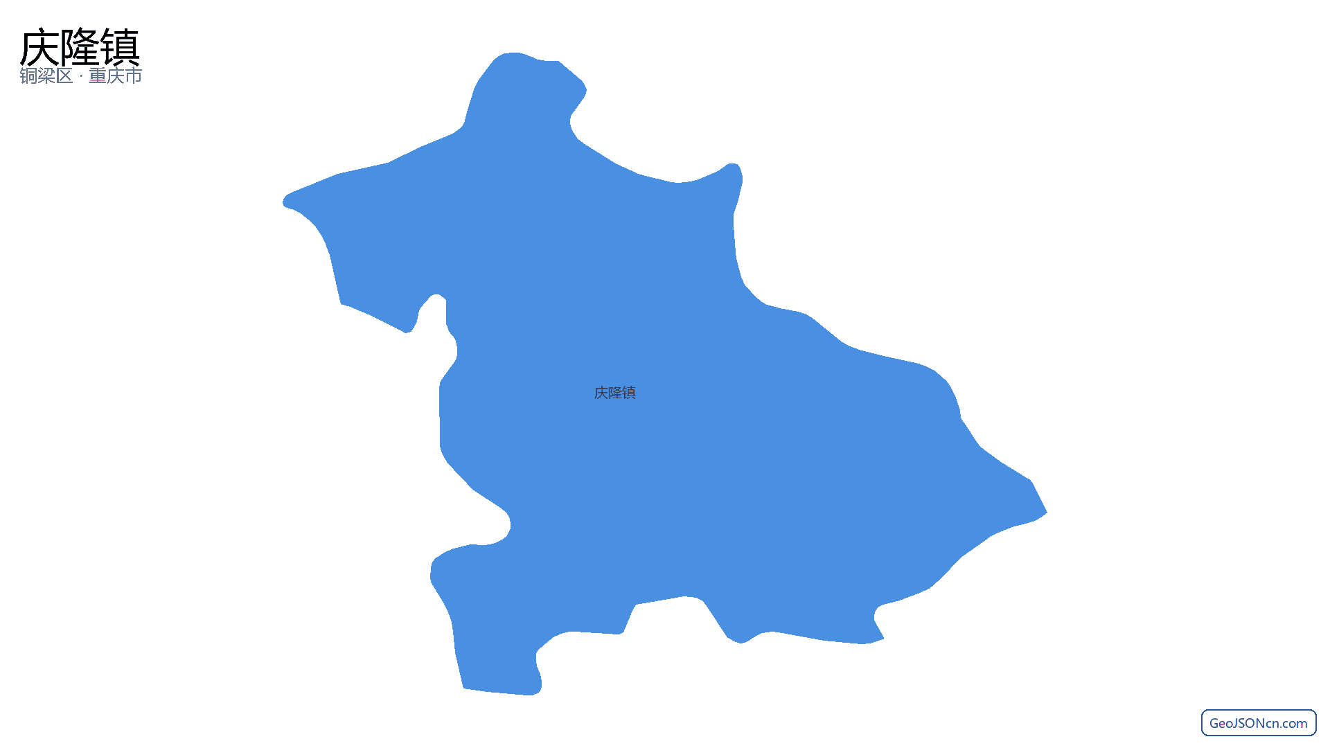 庆隆镇行政区划边界地图(铜梁区·重庆市),提供GeoJSON、SHP矢量边界数据下载及高清地图大图(PNG/JPG) - GeoJSONcn.com