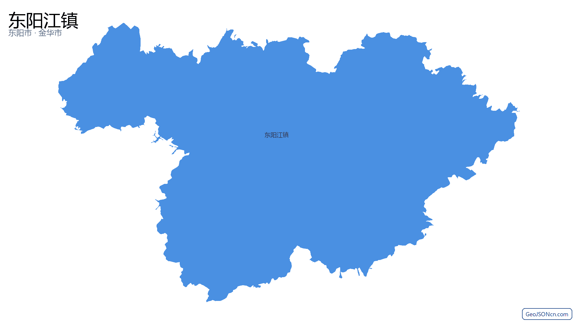 东阳江镇行政区划边界地图（东阳市·金华市）,提供GeoJSON、SHP矢量边界数据下载及高清地图大图(PNG/JPG) - GeoJSONcn.com