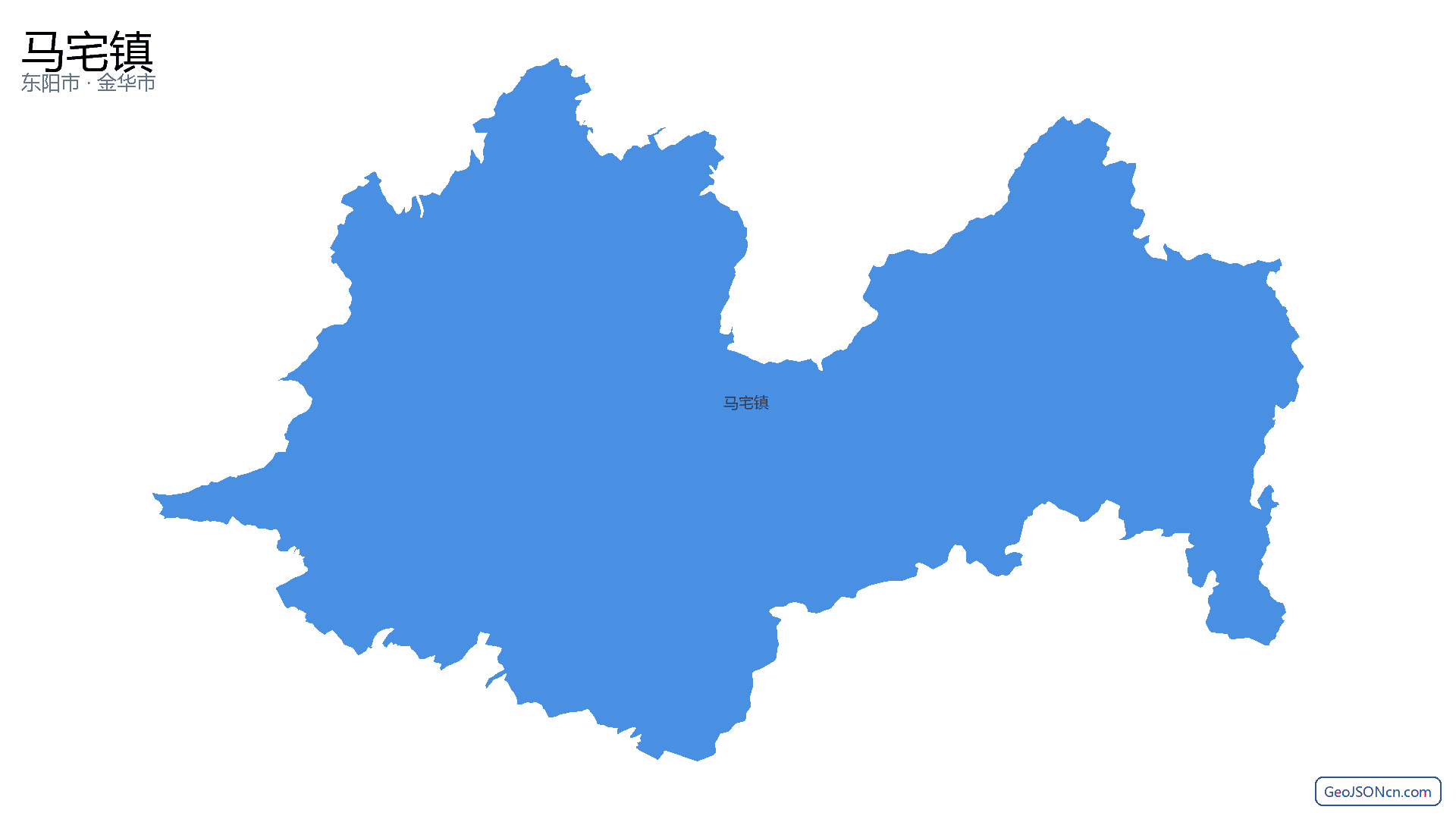 马宅镇行政区划边界地图（东阳市·金华市）,提供GeoJSON、SHP矢量边界数据下载及高清地图大图(PNG/JPG) - GeoJSONcn.com