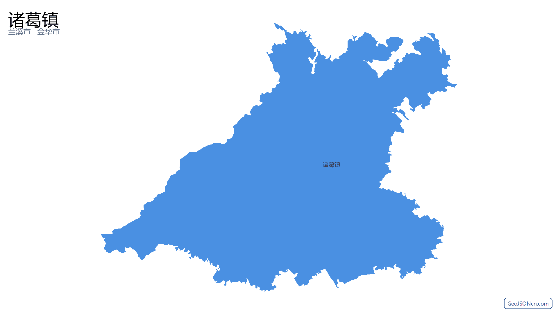 诸葛镇行政区划边界地图(兰溪市·金华市),提供GeoJSON、SHP矢量边界数据下载及高清地图大图(PNG/JPG) - GeoJSONcn.com