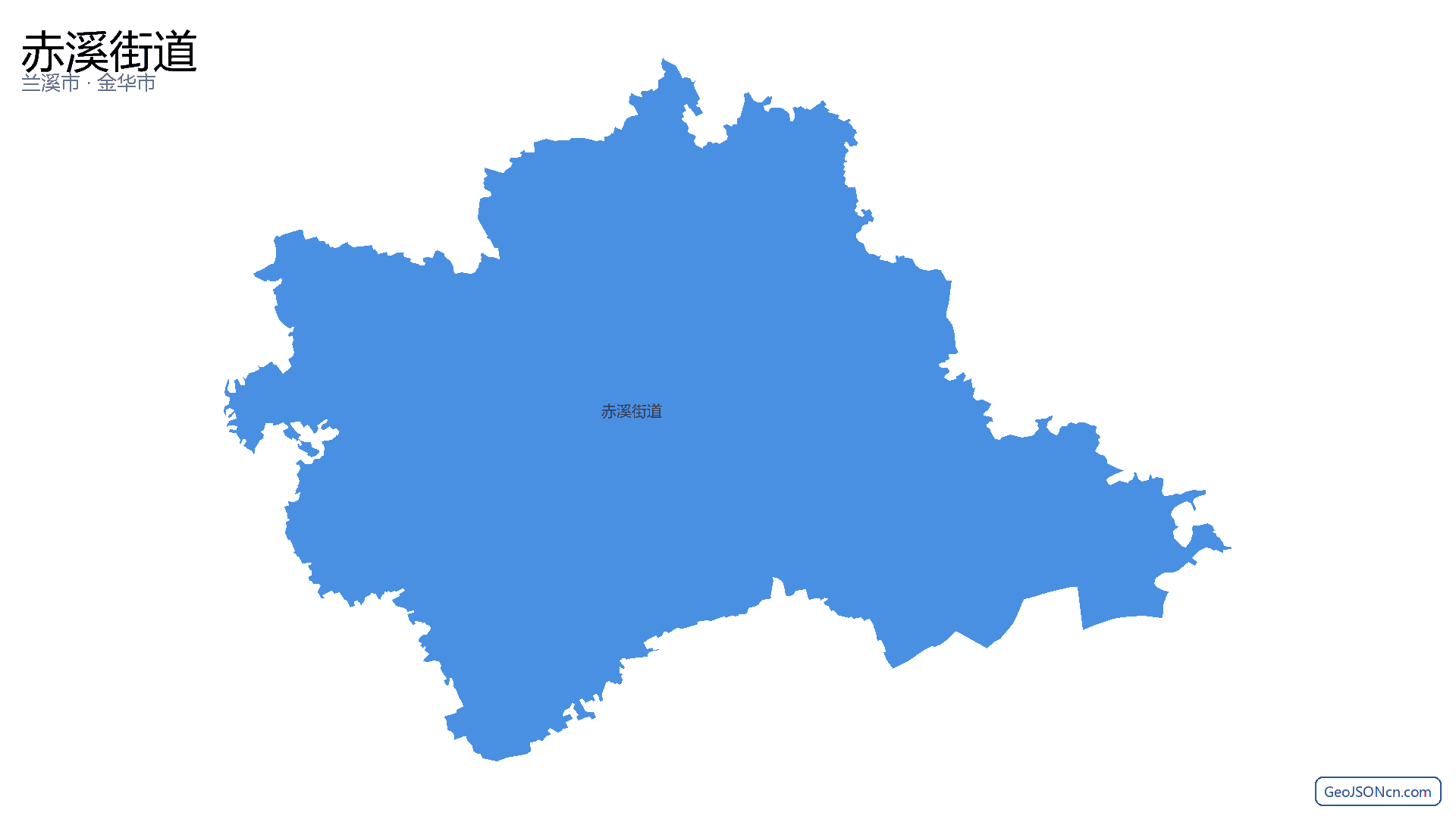 赤溪街道行政区划边界地图(兰溪市·金华市),提供GeoJSON、SHP矢量边界数据下载及高清地图大图(PNG/JPG) - GeoJSONcn.com