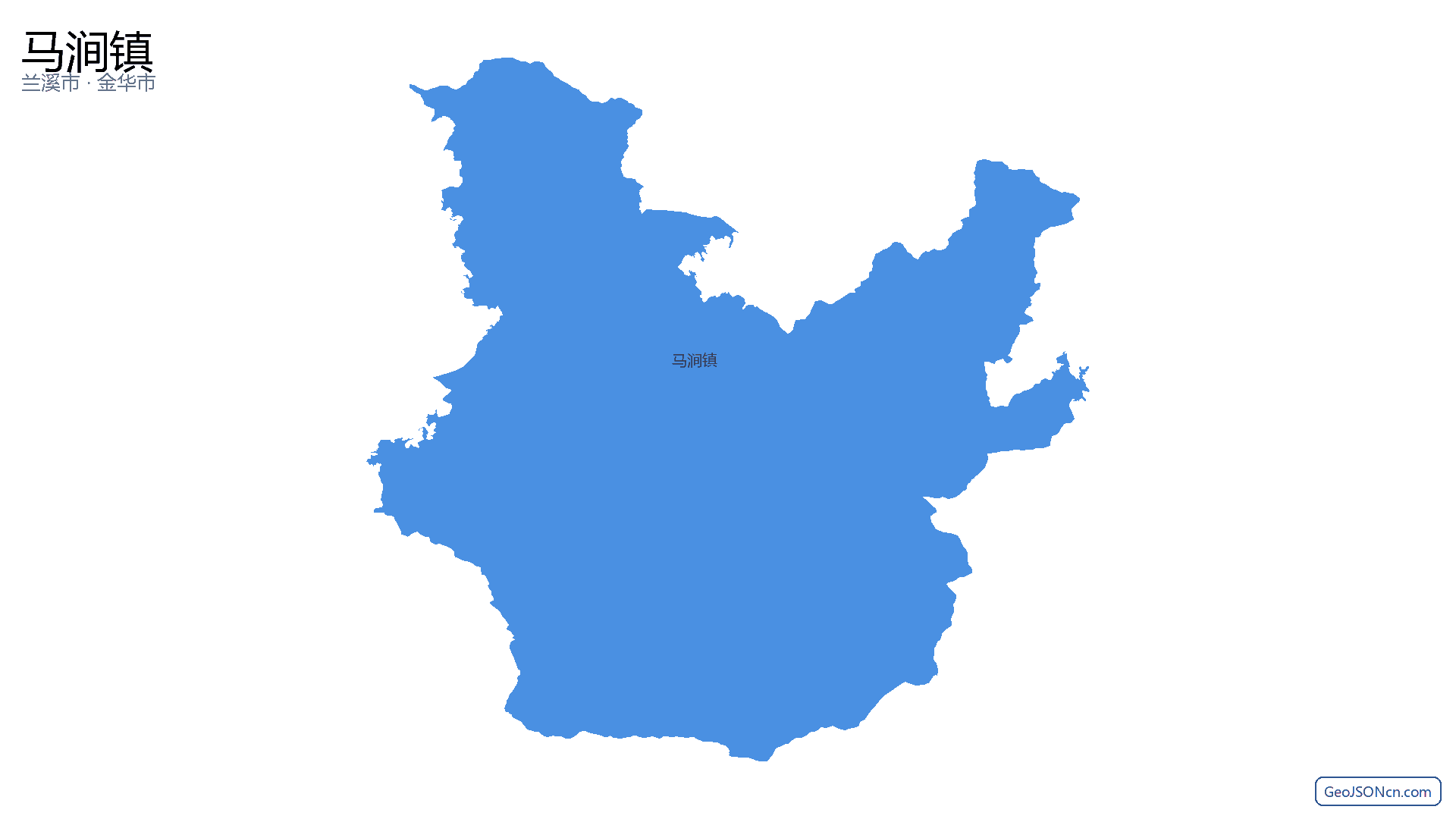 马涧镇行政区划边界地图(兰溪市·金华市),提供GeoJSON、SHP矢量边界数据下载及高清地图大图(PNG/JPG) - GeoJSONcn.com